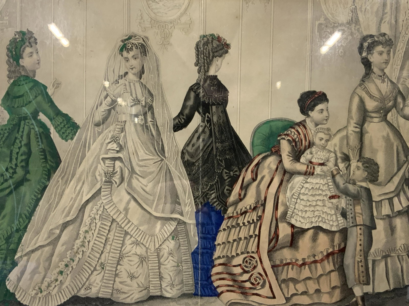 Antique Hand Colored Framed Engravings (1 of 9)