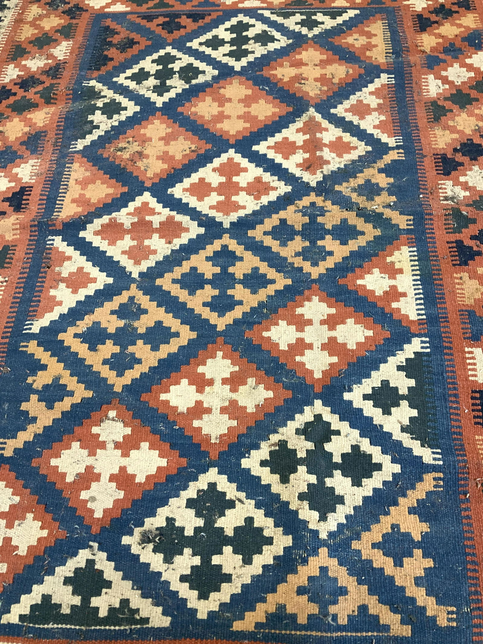 Hand Loomed Geometric KILIM Accent  Rug (1 of 8)