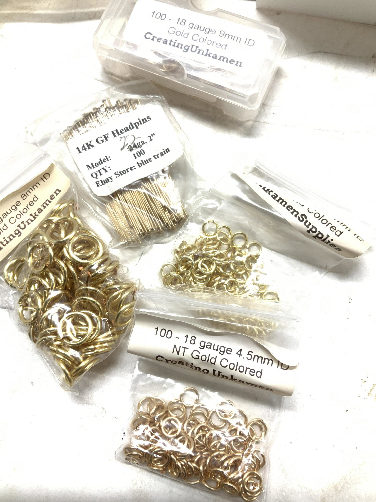 Large Lot of Jewelry Making Beads and Jump Rings (1 of 8)