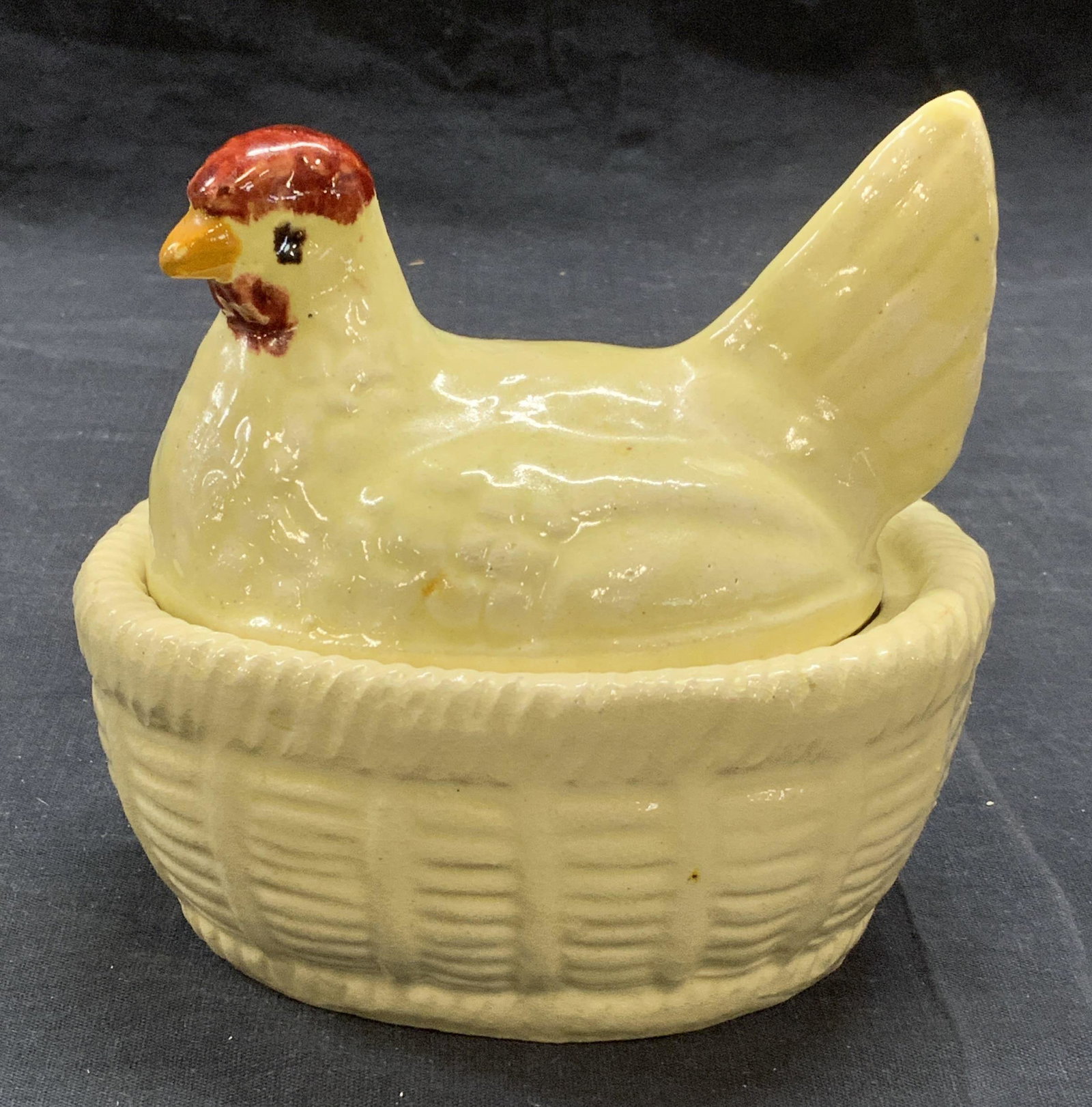 Signed Lidded Ceramic Chicken Bowl (1 of 6)