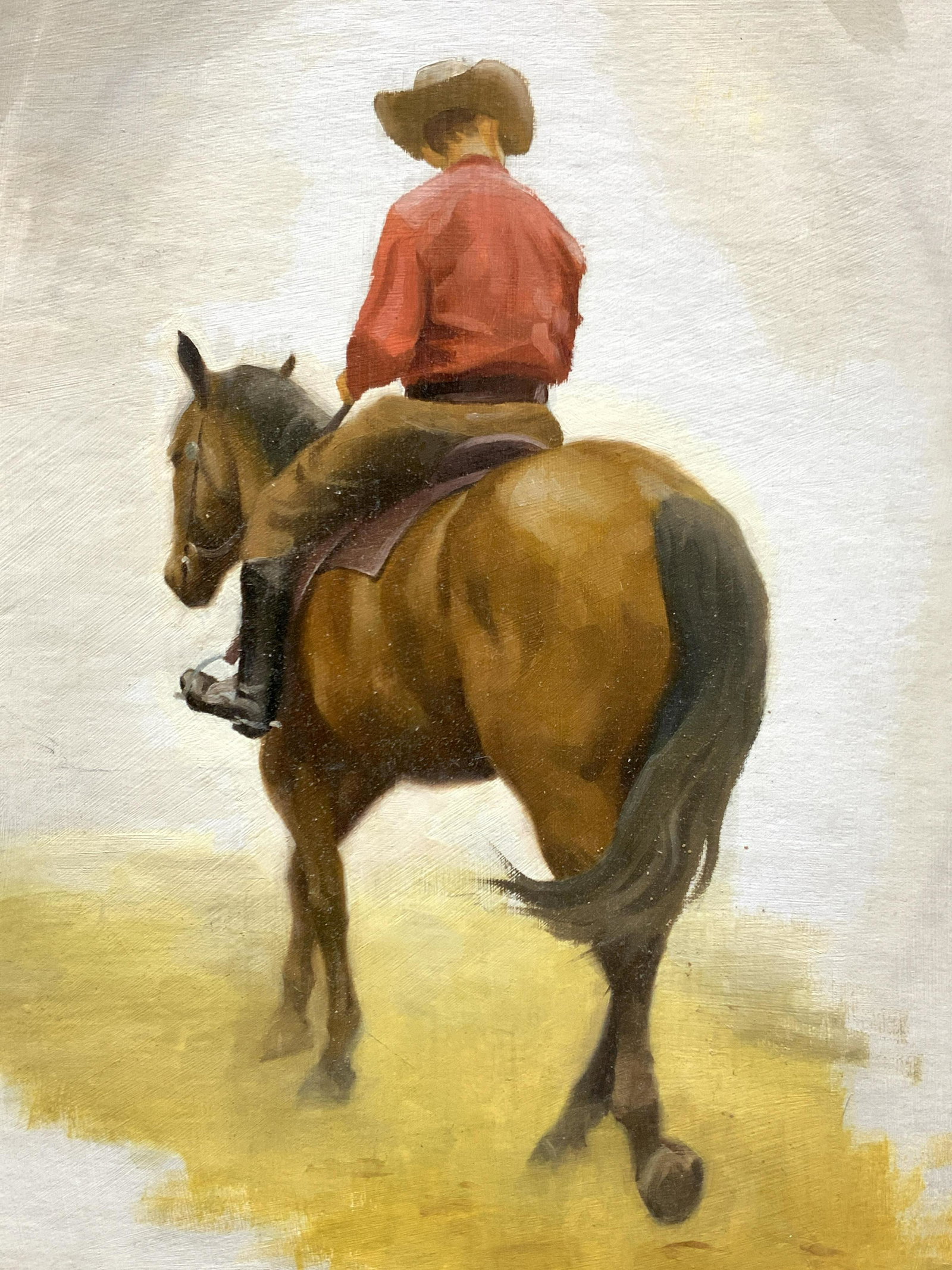 CowBoy Acrylic Painting On Board (1 of 8)