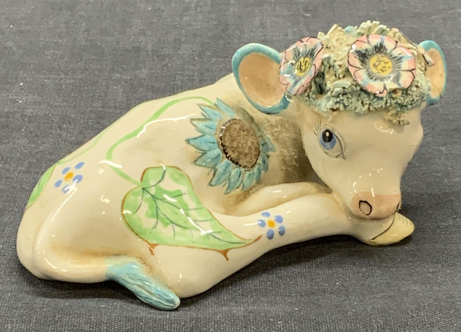 BASIL MATTHEWS Handmade Pottery Calf Figurine (1 of 7)