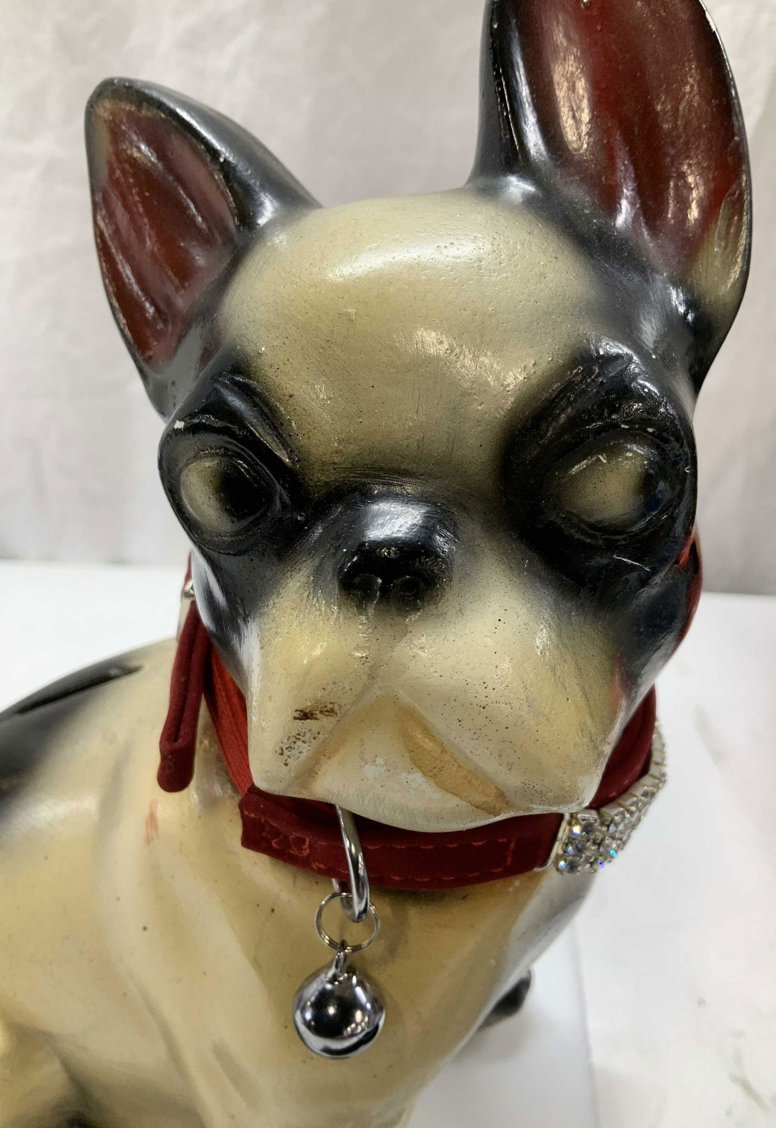 French Bulldog Coin Bank with Rhinestone Collar (1 of 6)