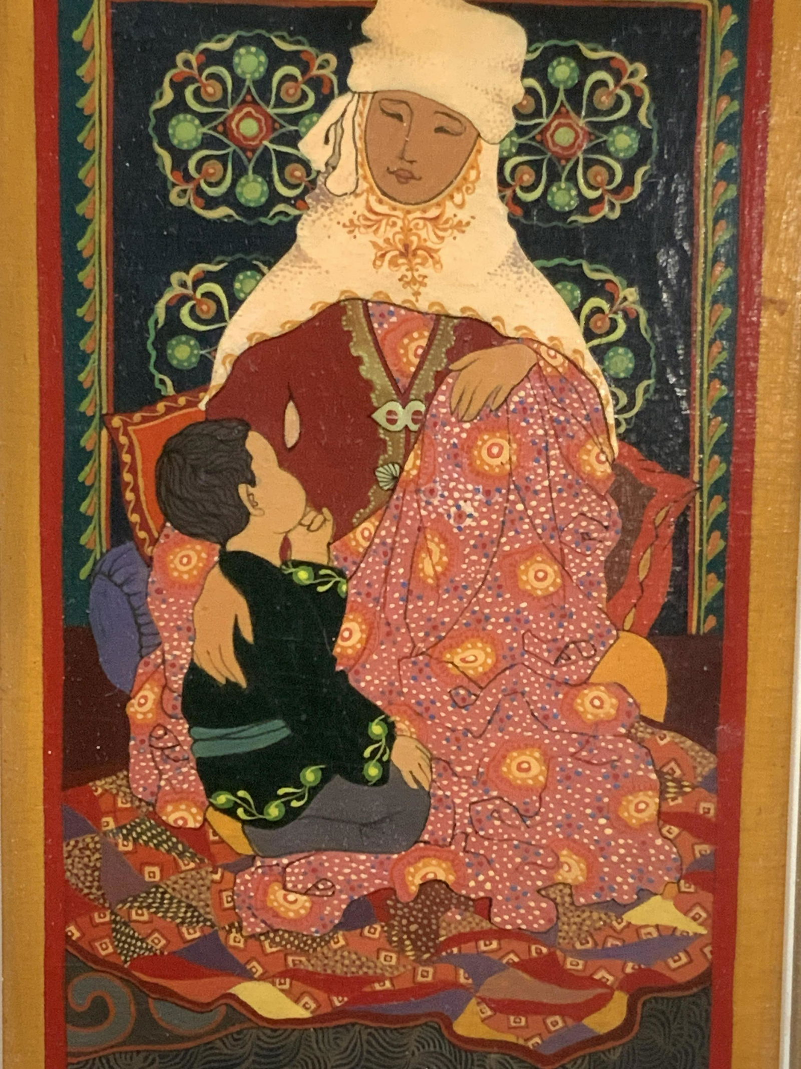 Persian Style Lacquered Wooden Panel Art (1 of 10)