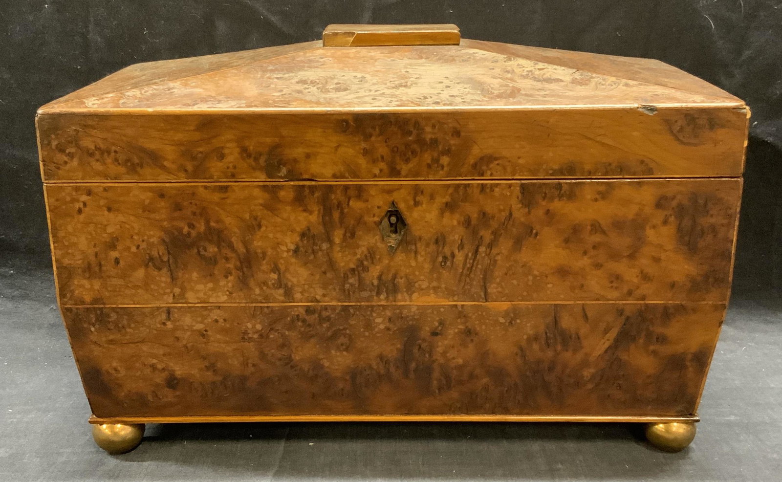Vintage Burl Wood Table Top Chest (1 of 7)