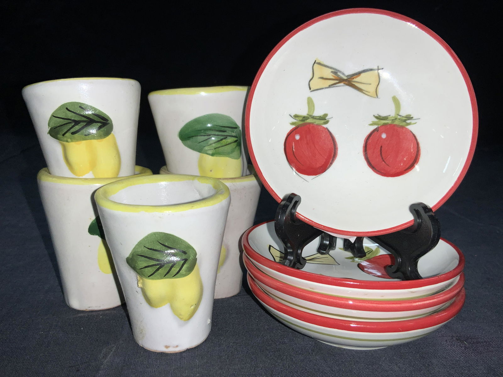 9 Hand Painted Ceramic Kitchen Accessories (1 of 9)