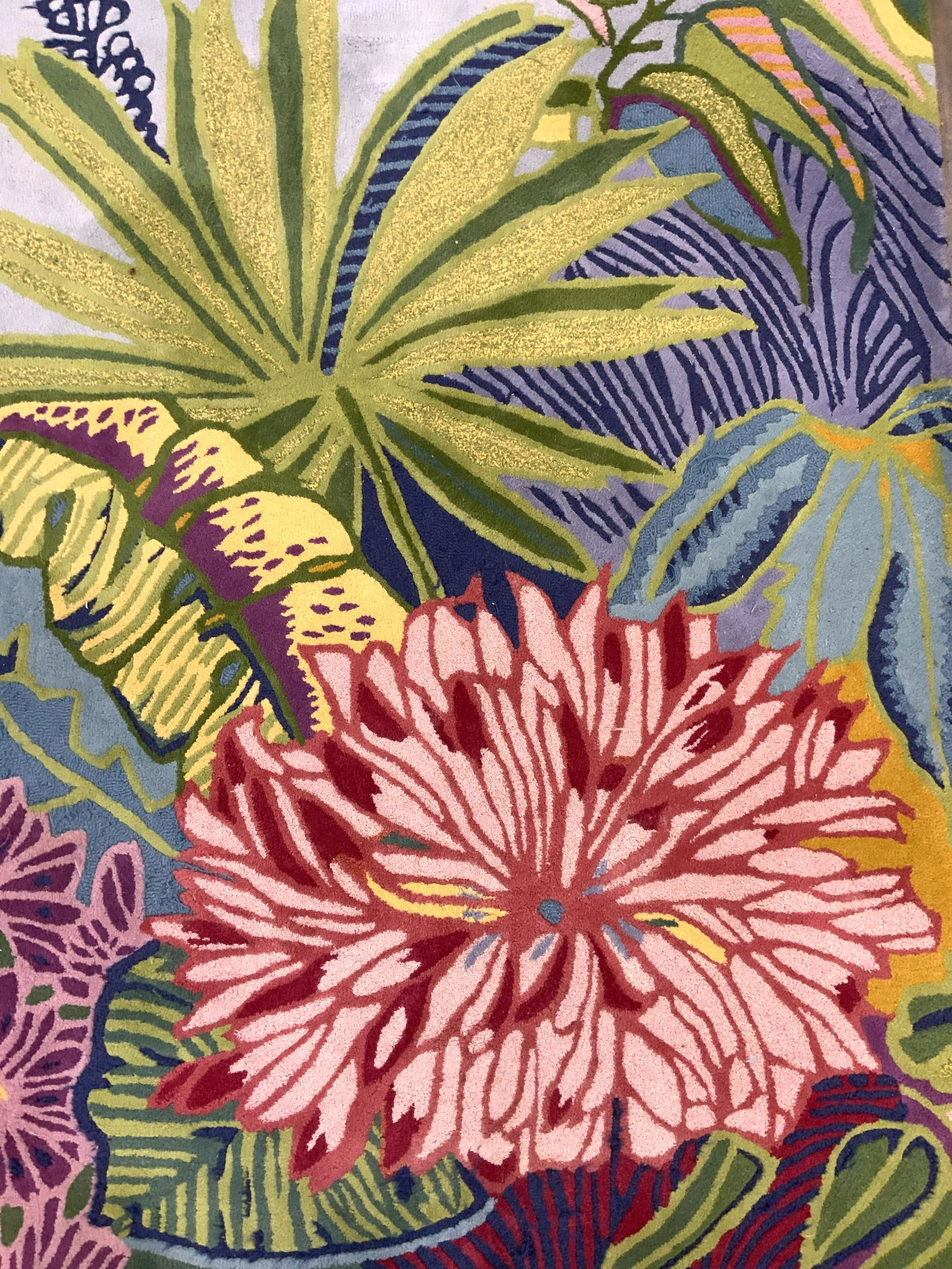 COMPANY C Floral Detailed Wool Pile Rug (1 of 6)