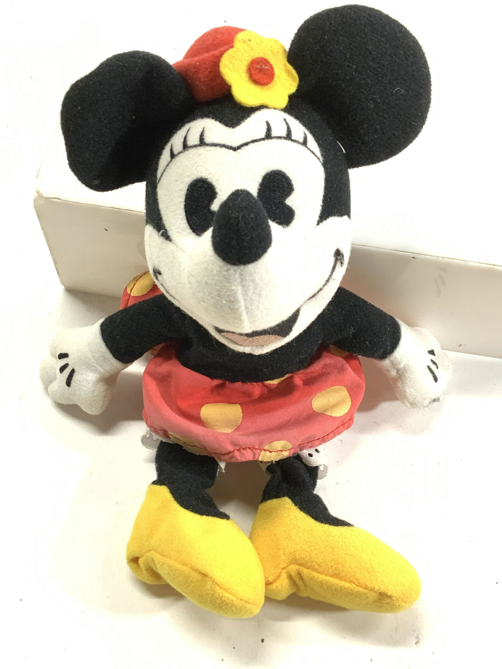 Vintage Minnie Mouse Stuffed Toy w Doll Stand (1 of 7)