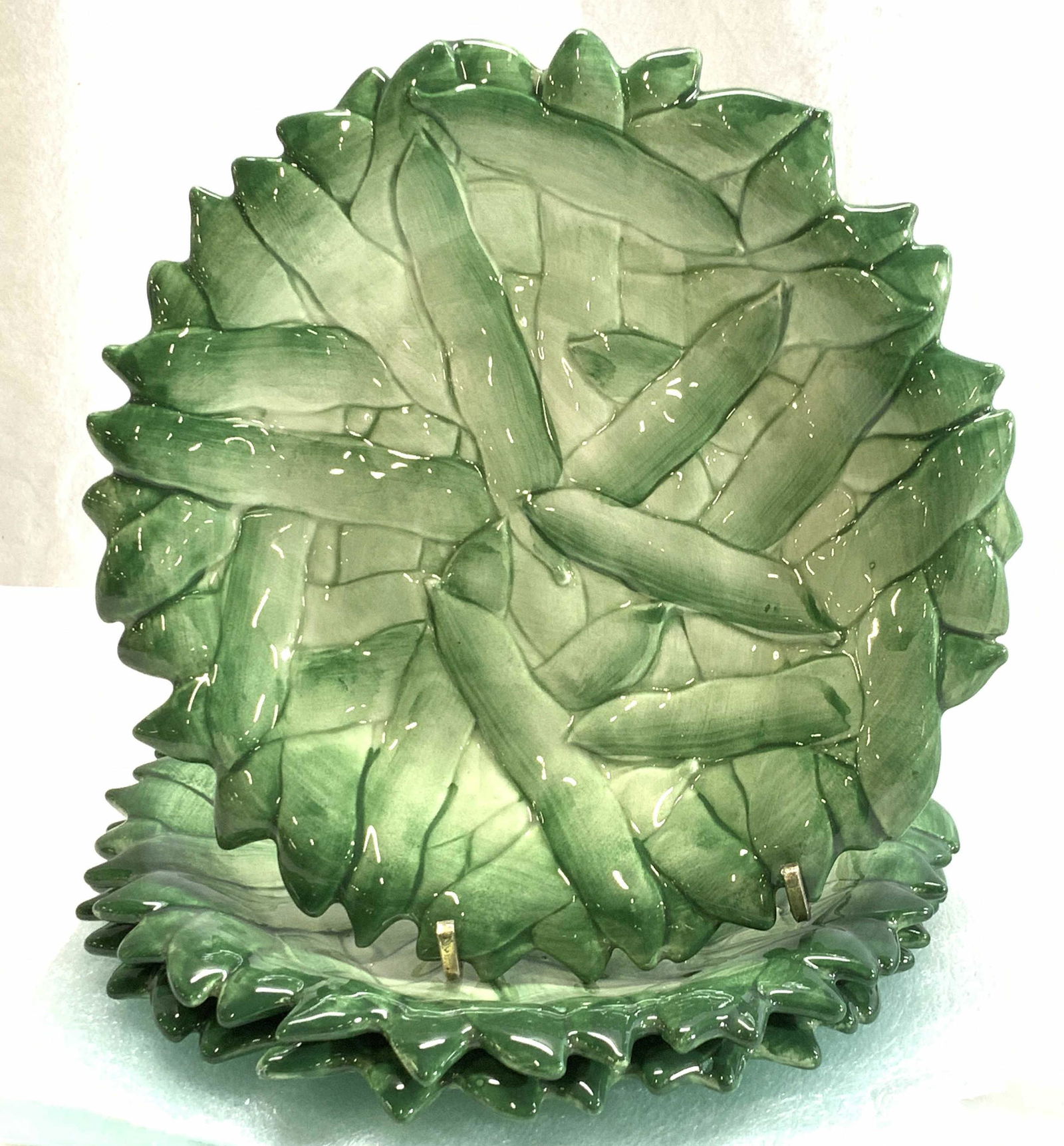 Fitz & Floyd Majolica Ironstone Plate Set 6 (1 of 7)