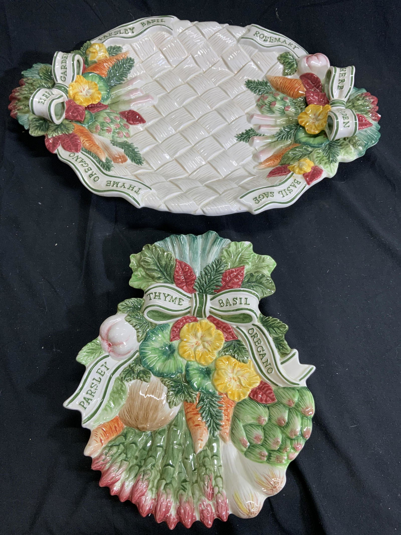 FITZ & FLOYD CLASSICS 2 Porc Serving Dishes (1 of 6)