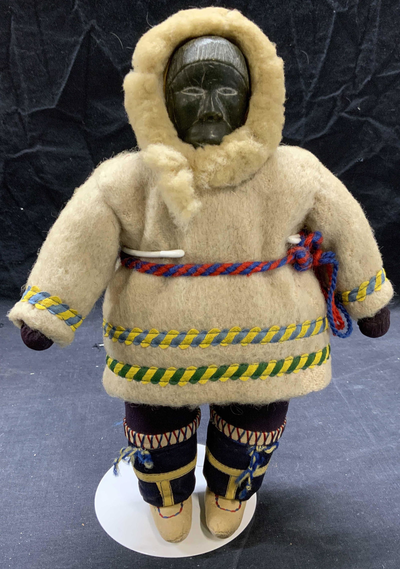 Tribal Fabric & Stone Handcrafted Doll (1 of 6)