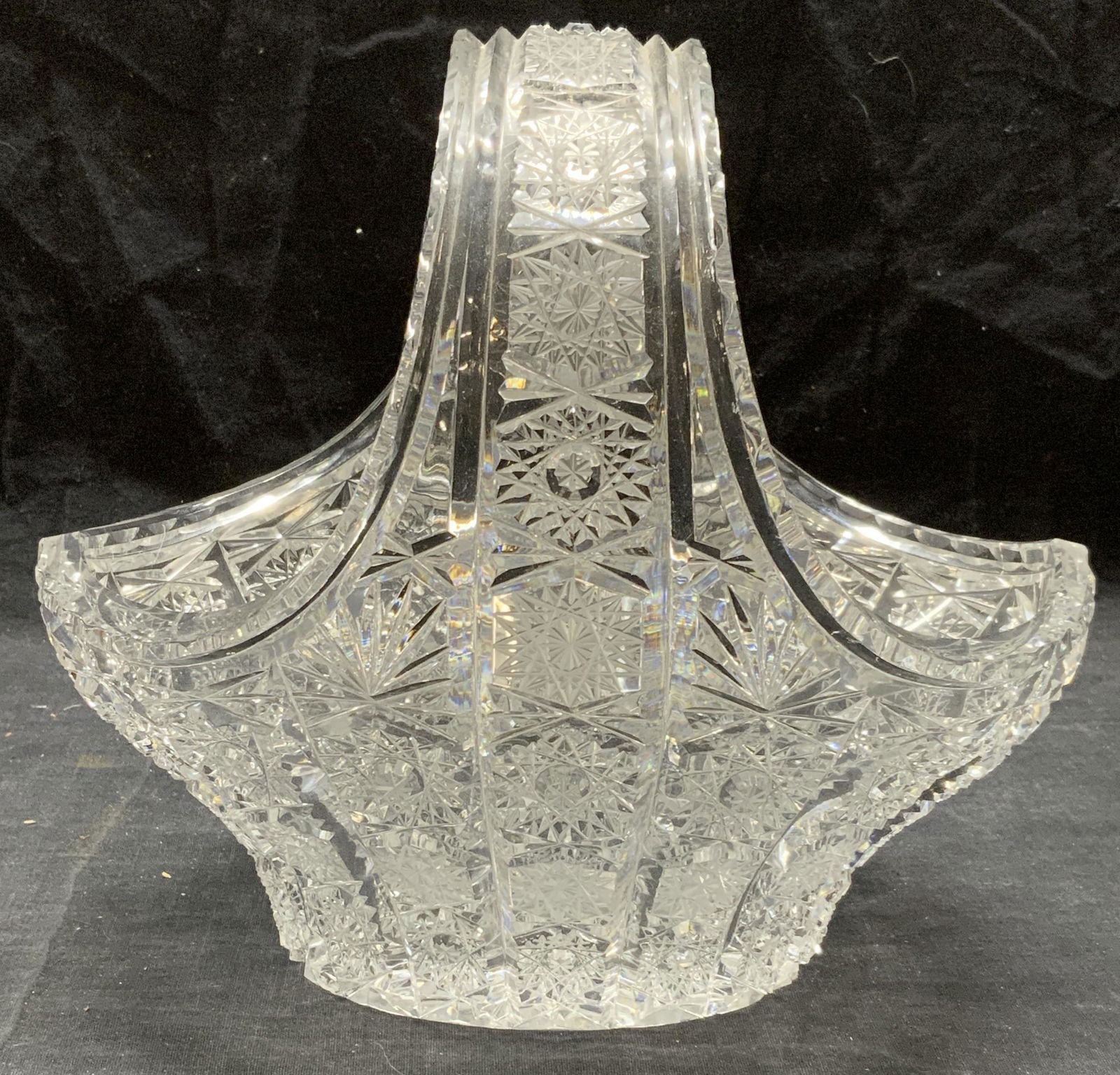 Vintage Hand Cut Crystal Basket (1 of 8)