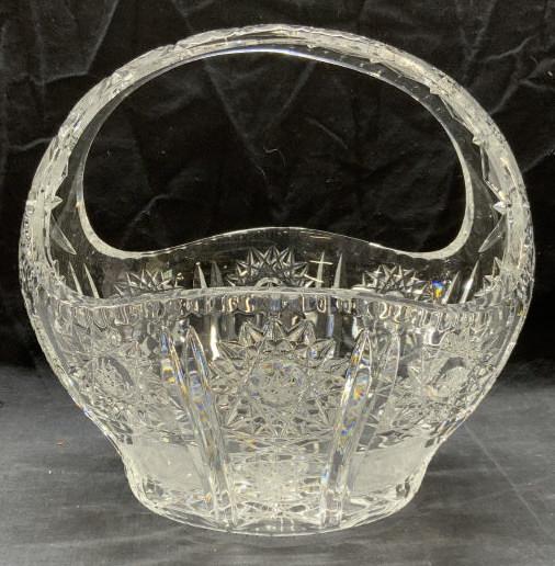 Vintage Cut Crystal Basket (1 of 8)