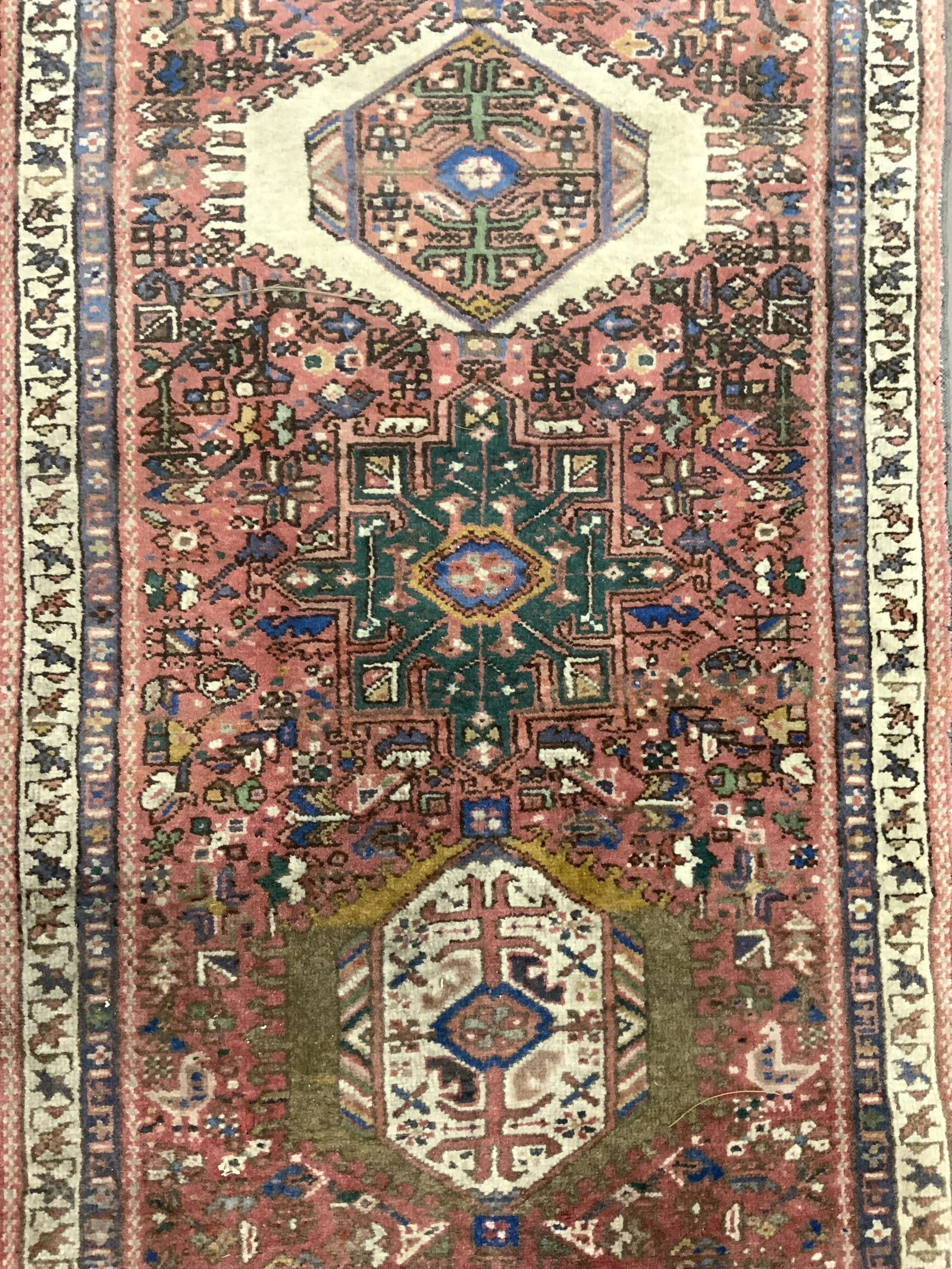 Vintage Handmade Persian Wool Rug Runner (1 of 8)