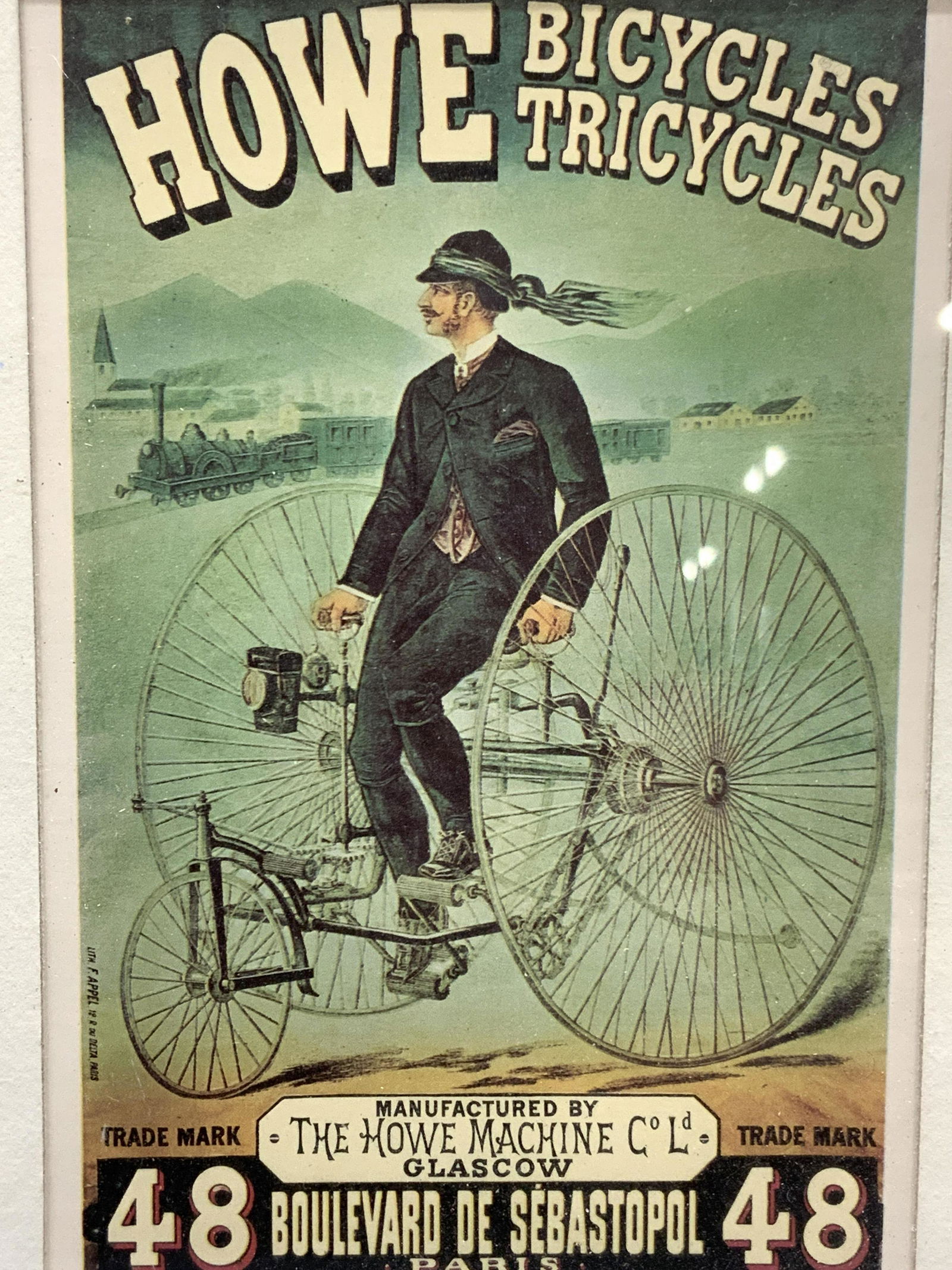 HOWE Bicycles & Tricycles Vintage Advert Litho (1 of 10)