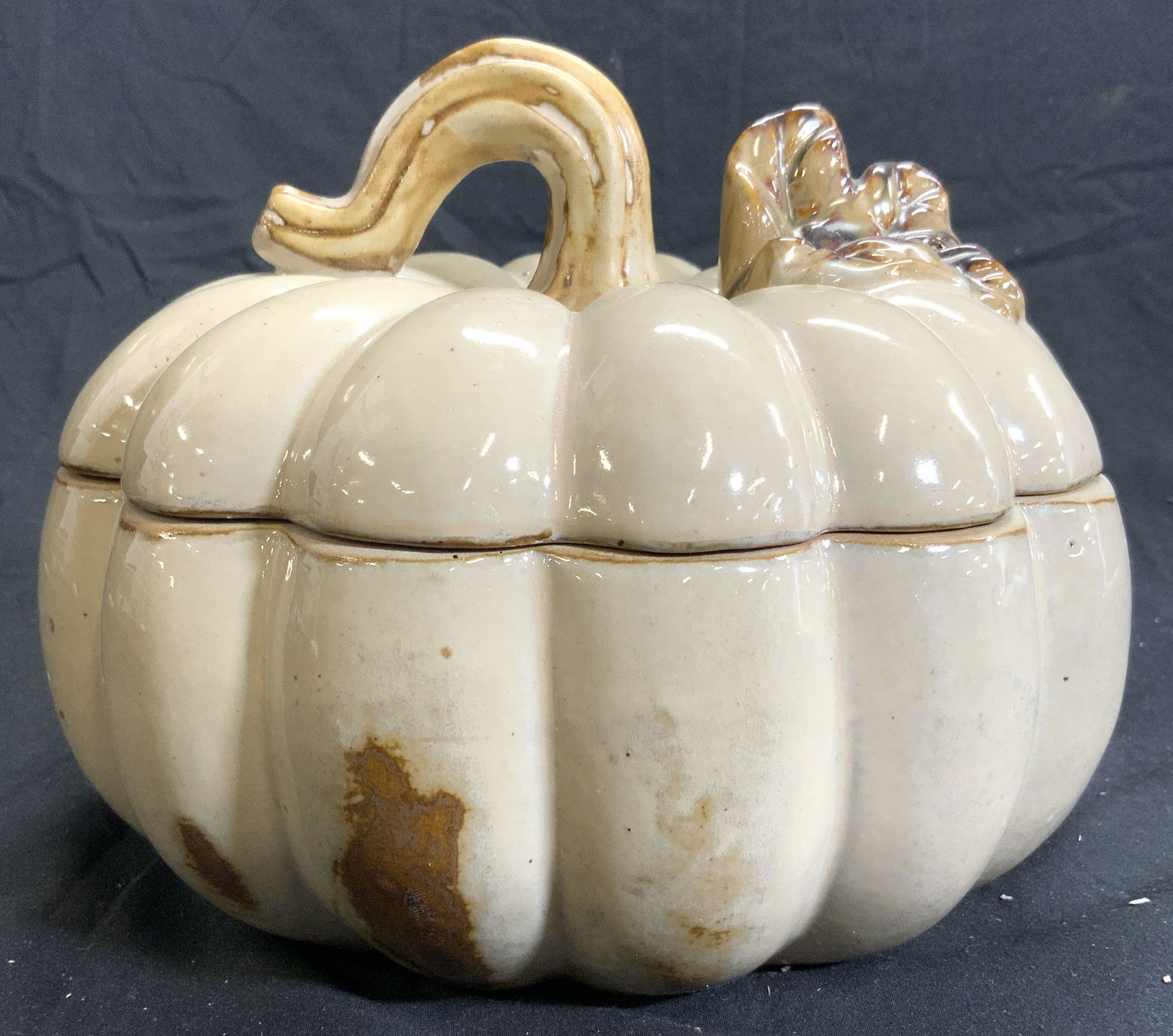 Ceramic Lidded Pumpkin Keepsake Box (1 of 6)