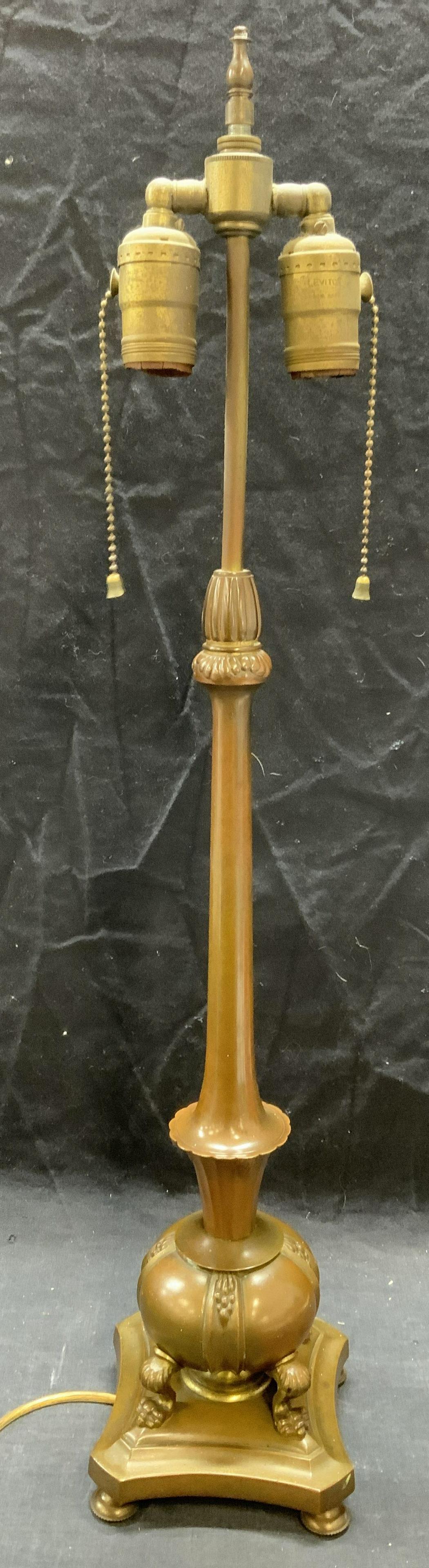 Vintage 1930s German Bronze Table Lamp (1 of 6)