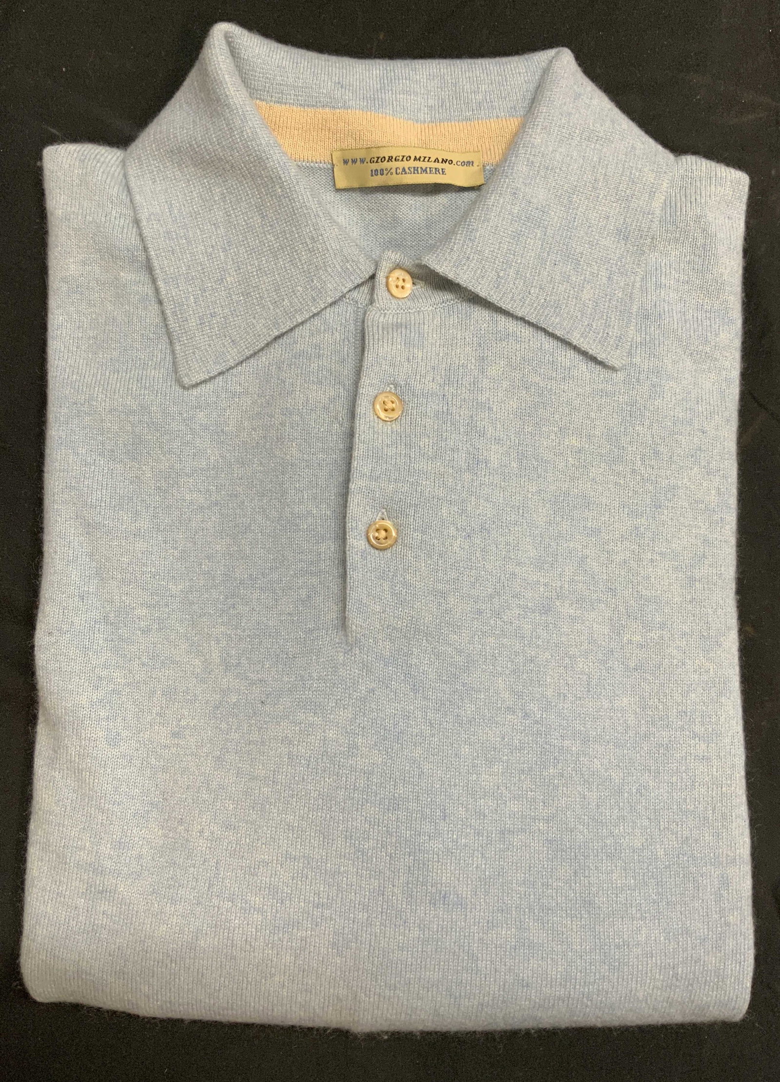 GIORGIO MILANO Light Blue Cashmere Sweater (1 of 6)