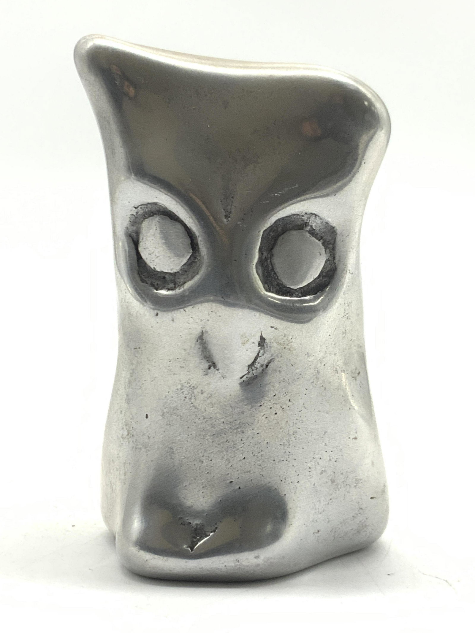 Hoselton Signed Cast Aluminum Owl Sculpture (1 of 8)