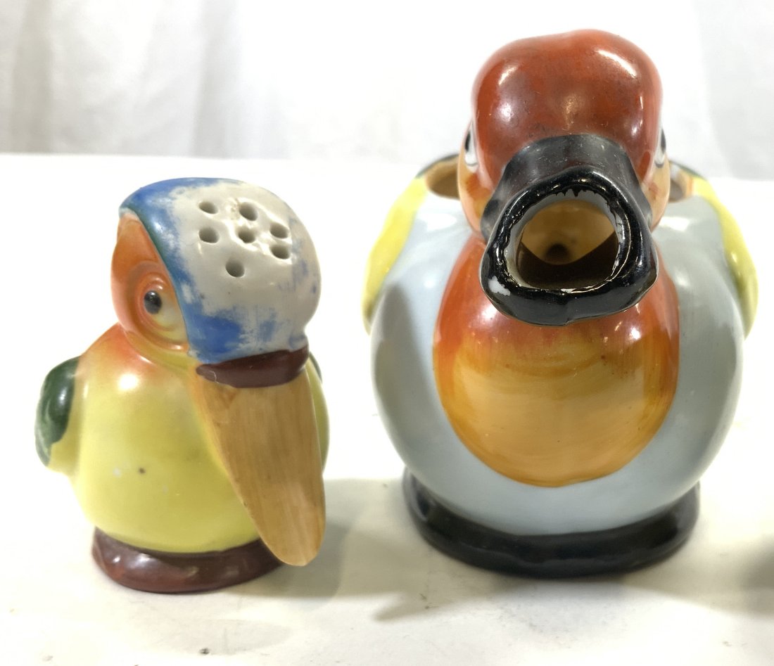 Lot2 Porcelain Woodpecker S&P Shaker Bird Creamer (1 of 5)