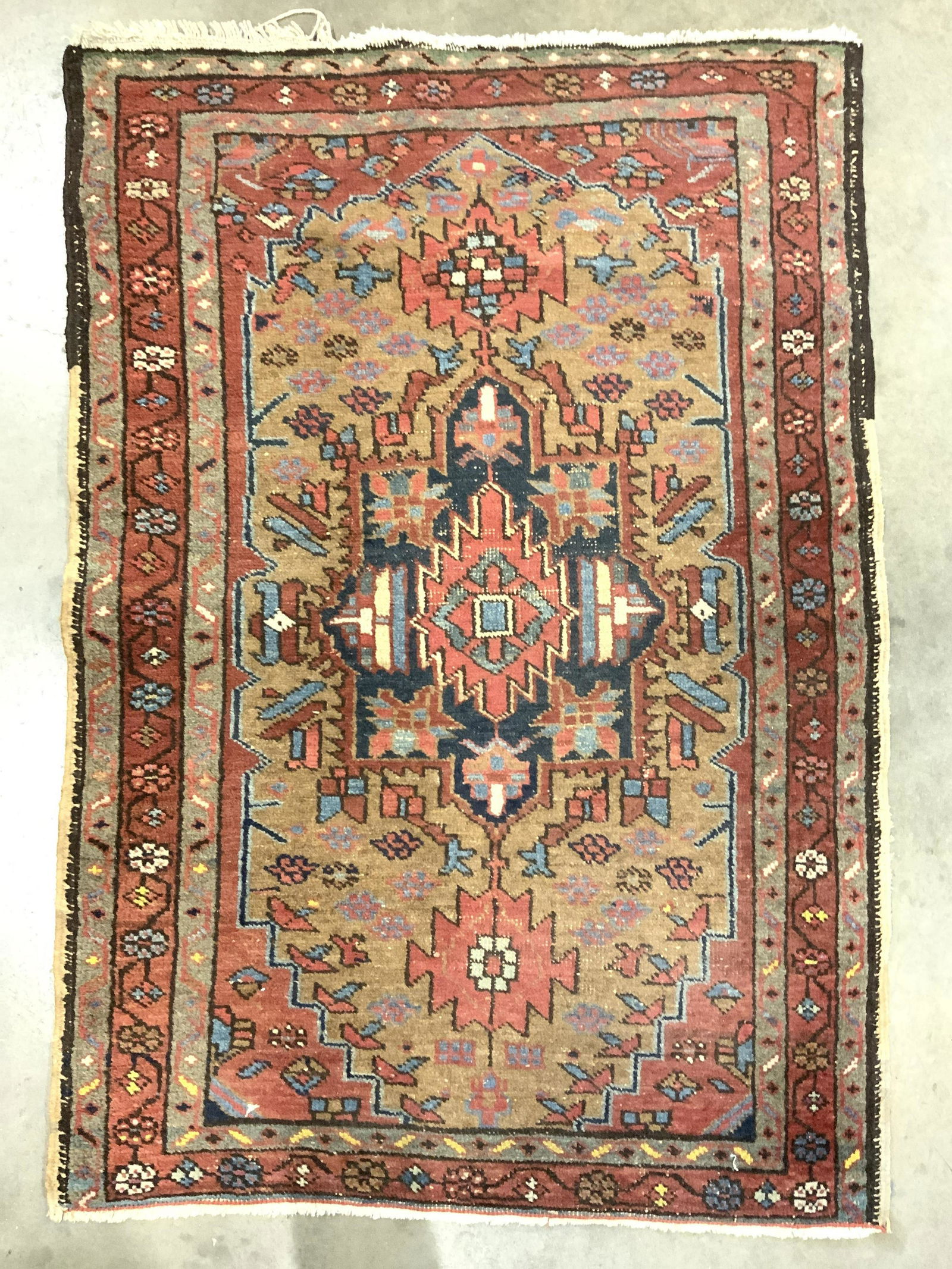 Antique Handmade Persian Wool Area Rug (1 of 8)