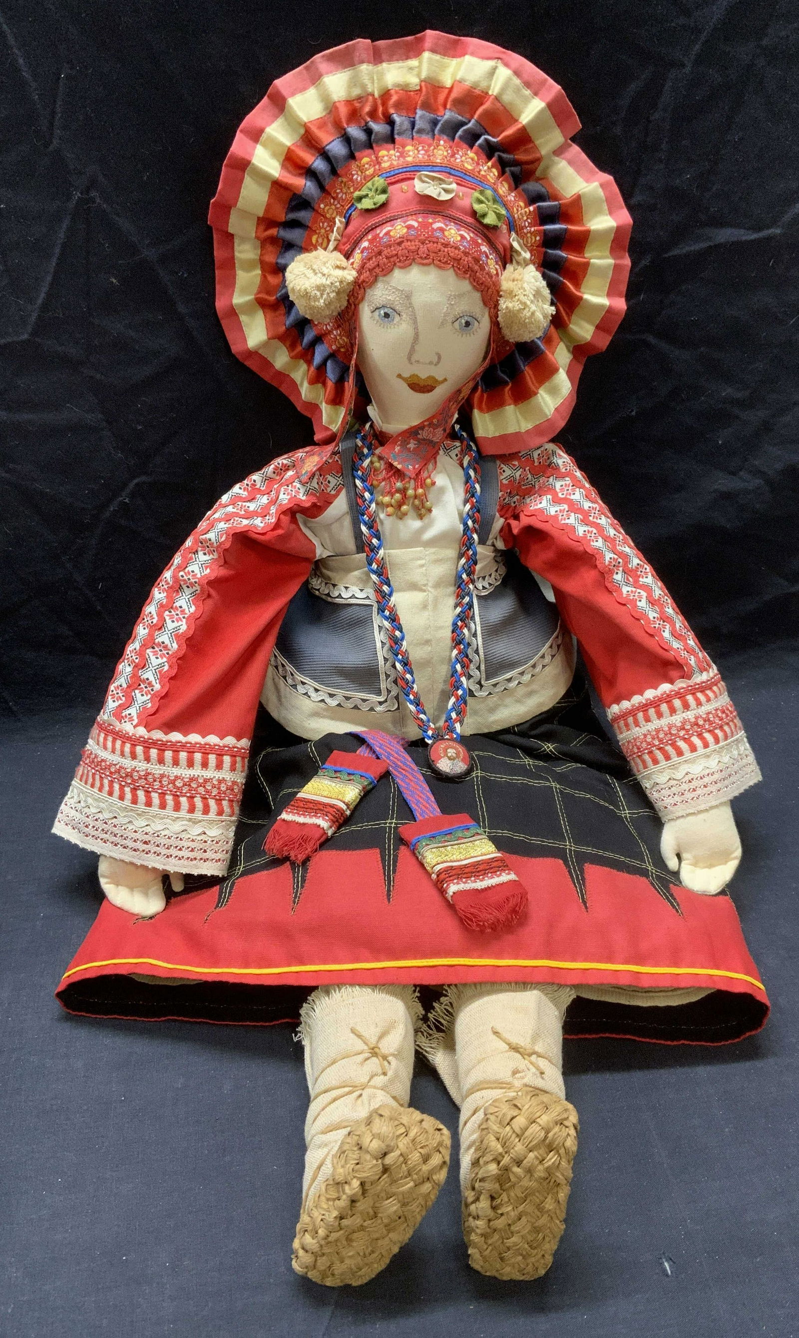Hand Crafted XL Russian Fabric Rag Doll (1 of 6)