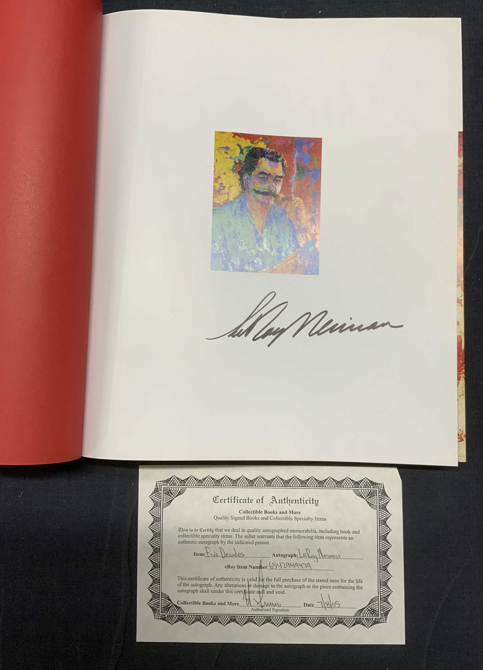 Signed LEROY NEIMAN Monograph Book w COA (1 of 10)