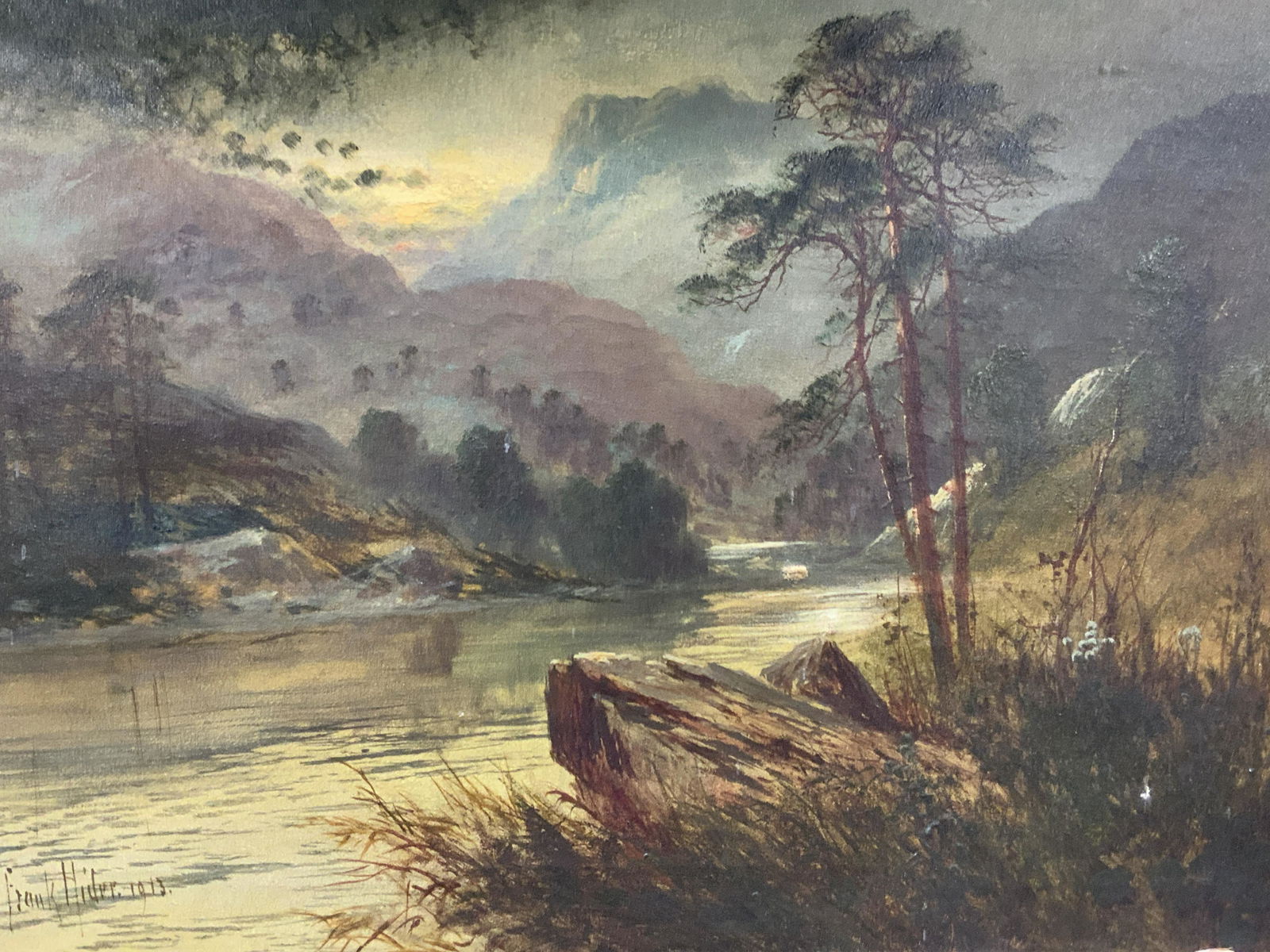 FRANK HIDER SIGNED Landscape Oil Painting (1 of 11)