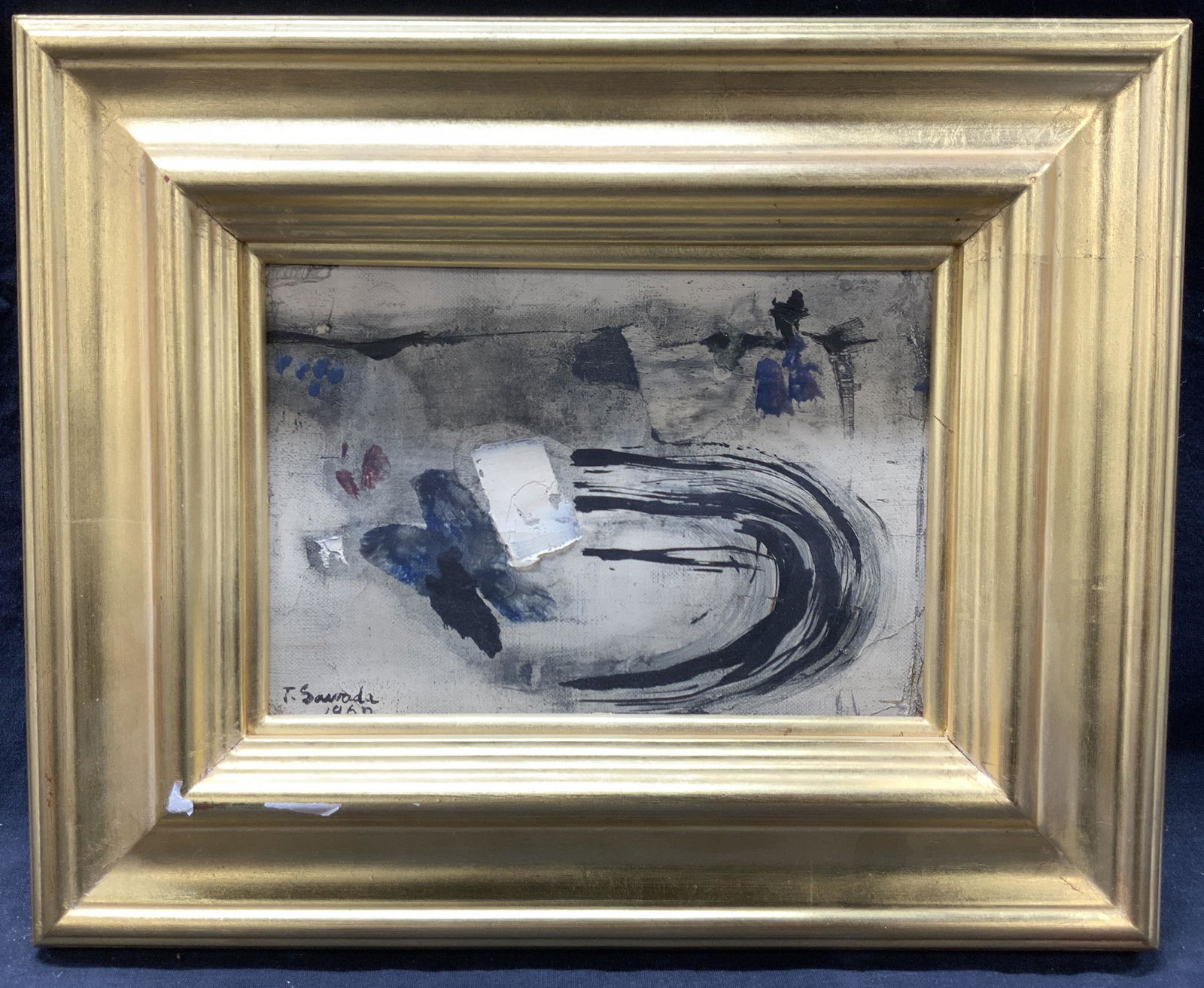 Tetsuro Sawada Signed Abstract Oil Painting (1 of 9)