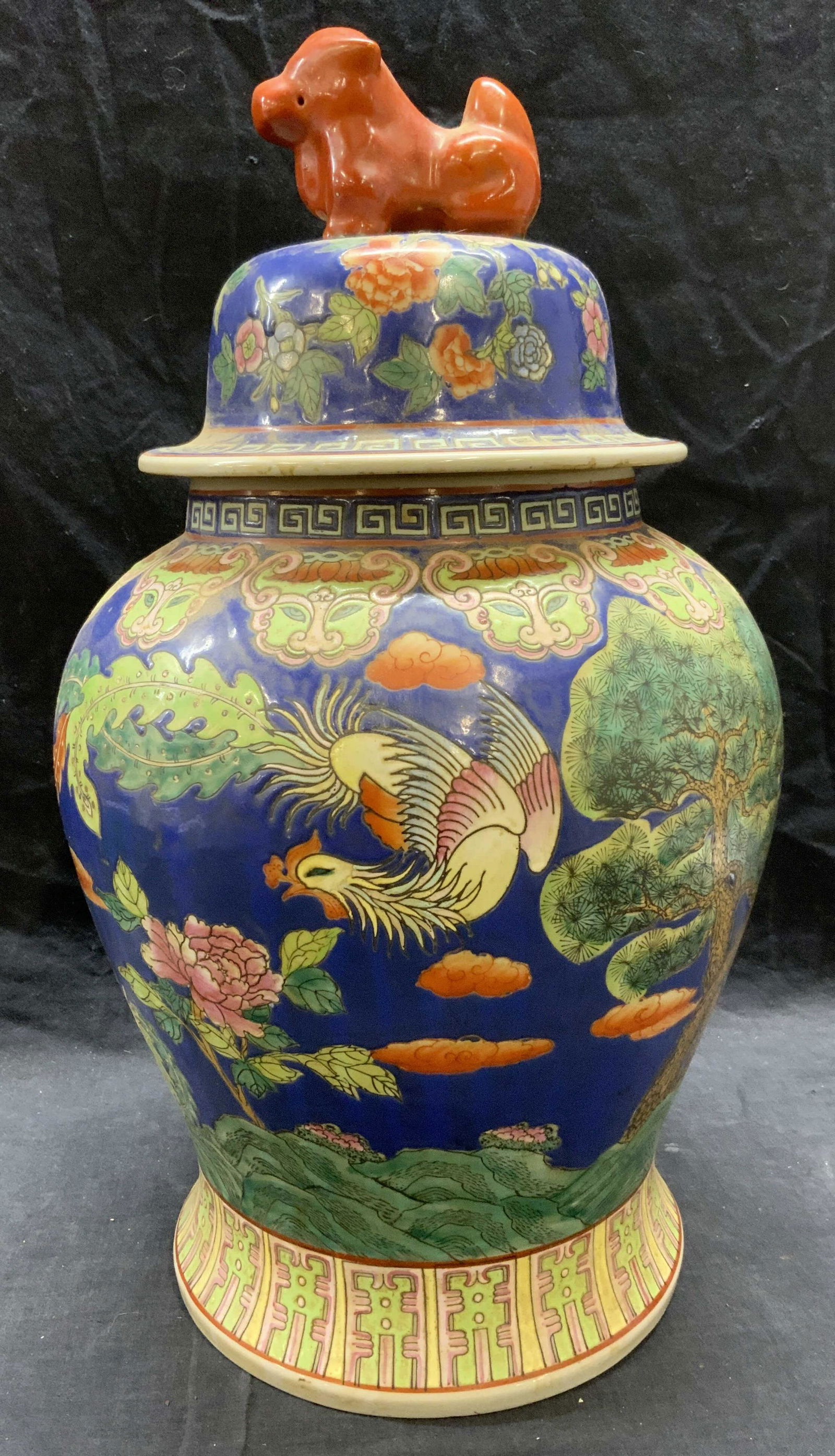 XL Chinese Ceramic Foo Dog Ginger Jar (1 of 8)