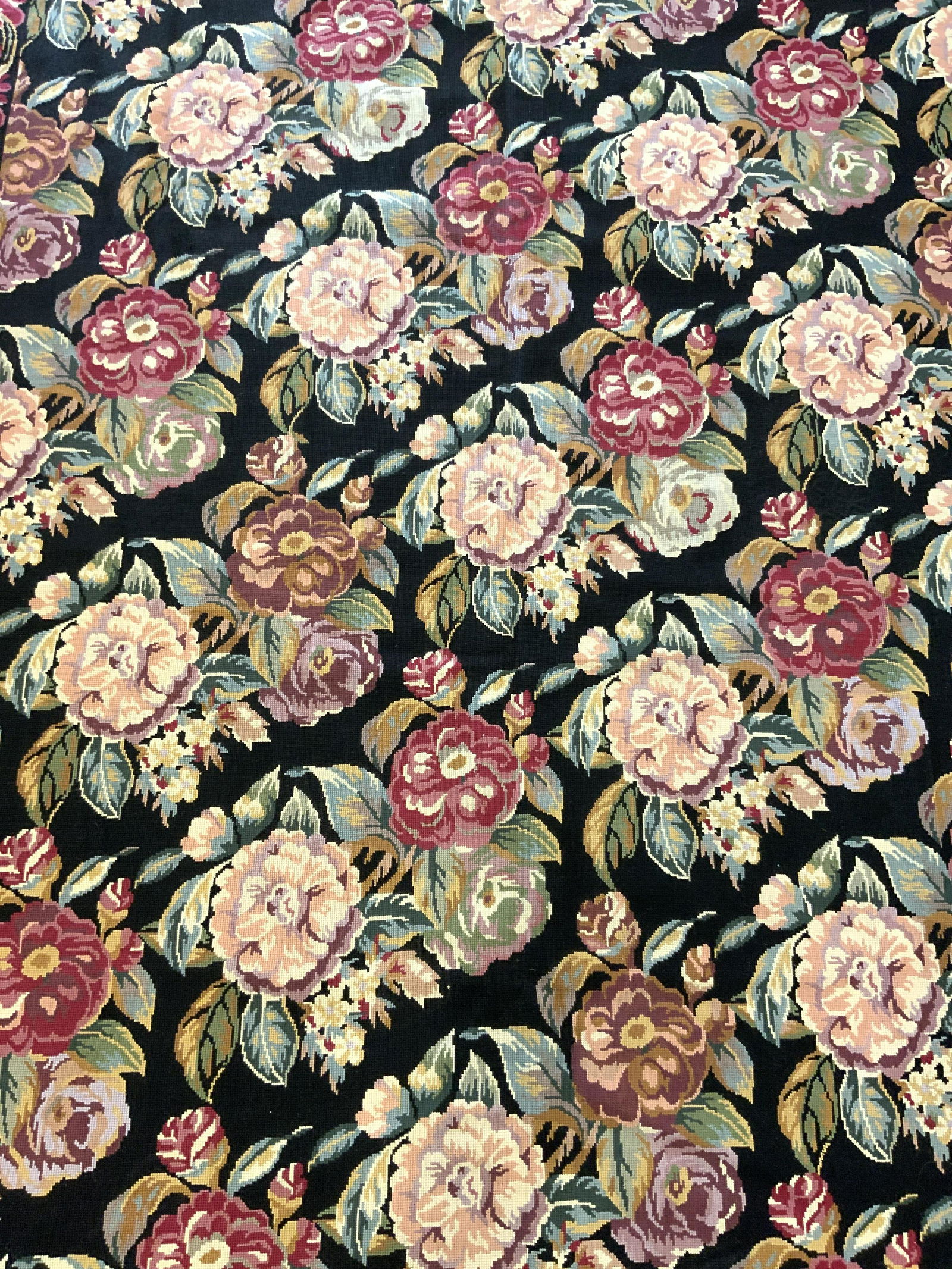 Vintage Floral Detailed Needlepoint Rug (1 of 7)