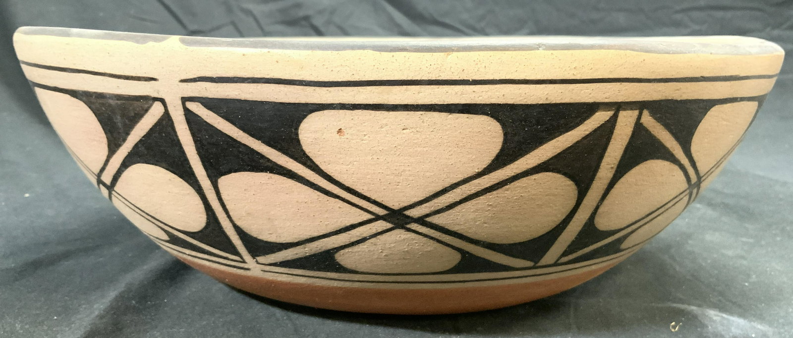 Vntg Santo Domingo Ceramic Dough Bowl Vessel (1 of 6)
