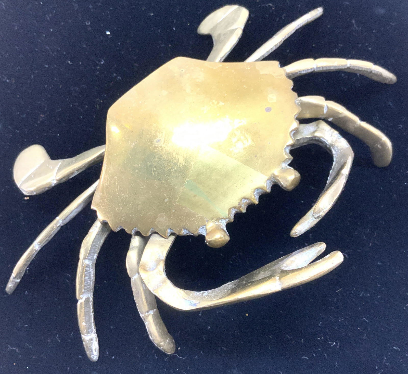 Vintage Solid Brass Crab Trinket Box (1 of 8)