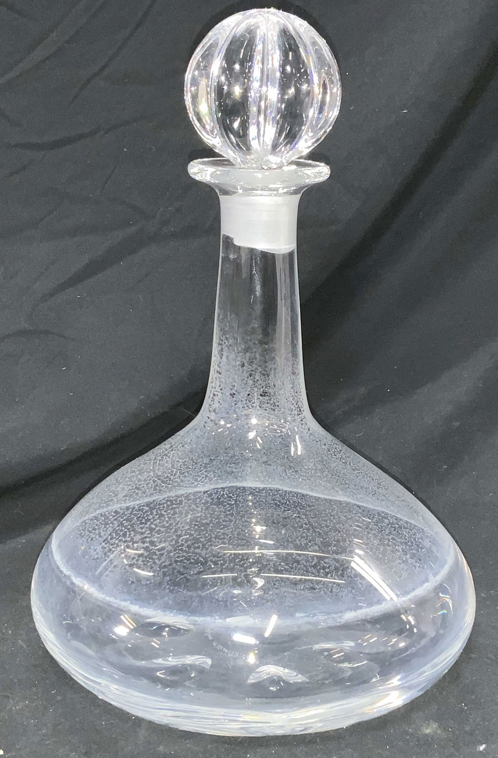 Orrefors NilsLandberg Crystal Ship Decanter Sweden (1 of 7)