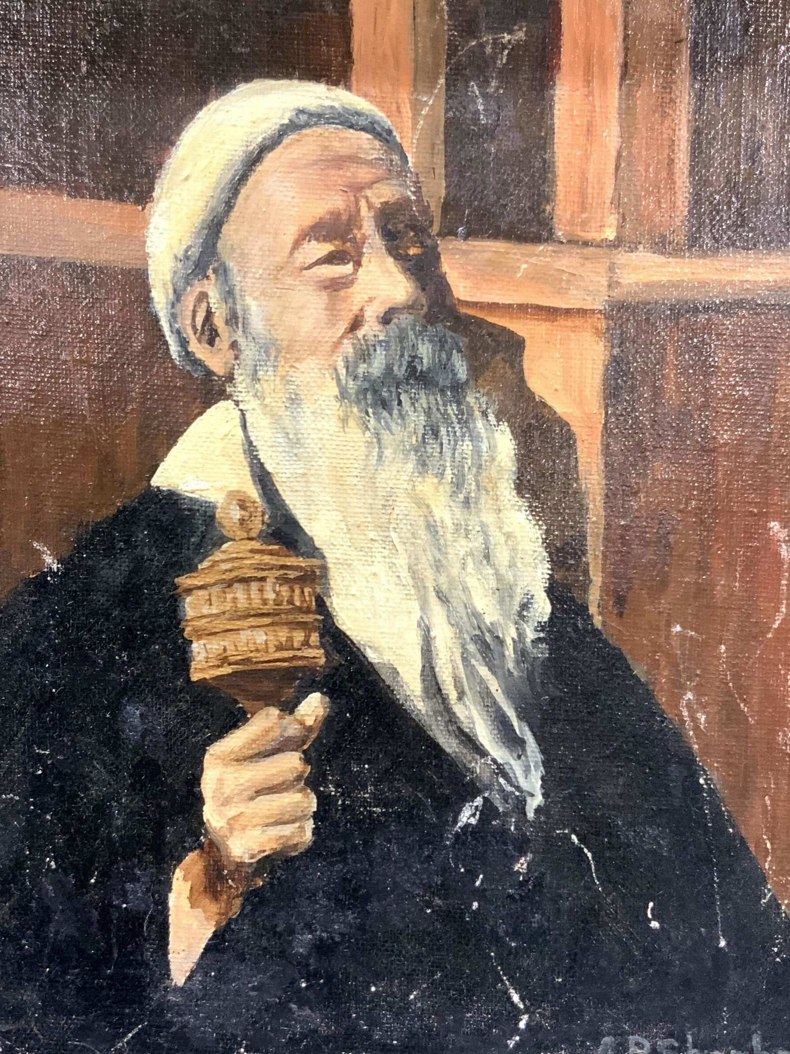 A.P.SHEPARD Tibetan Holy Man  Oil Painting (1 of 9)