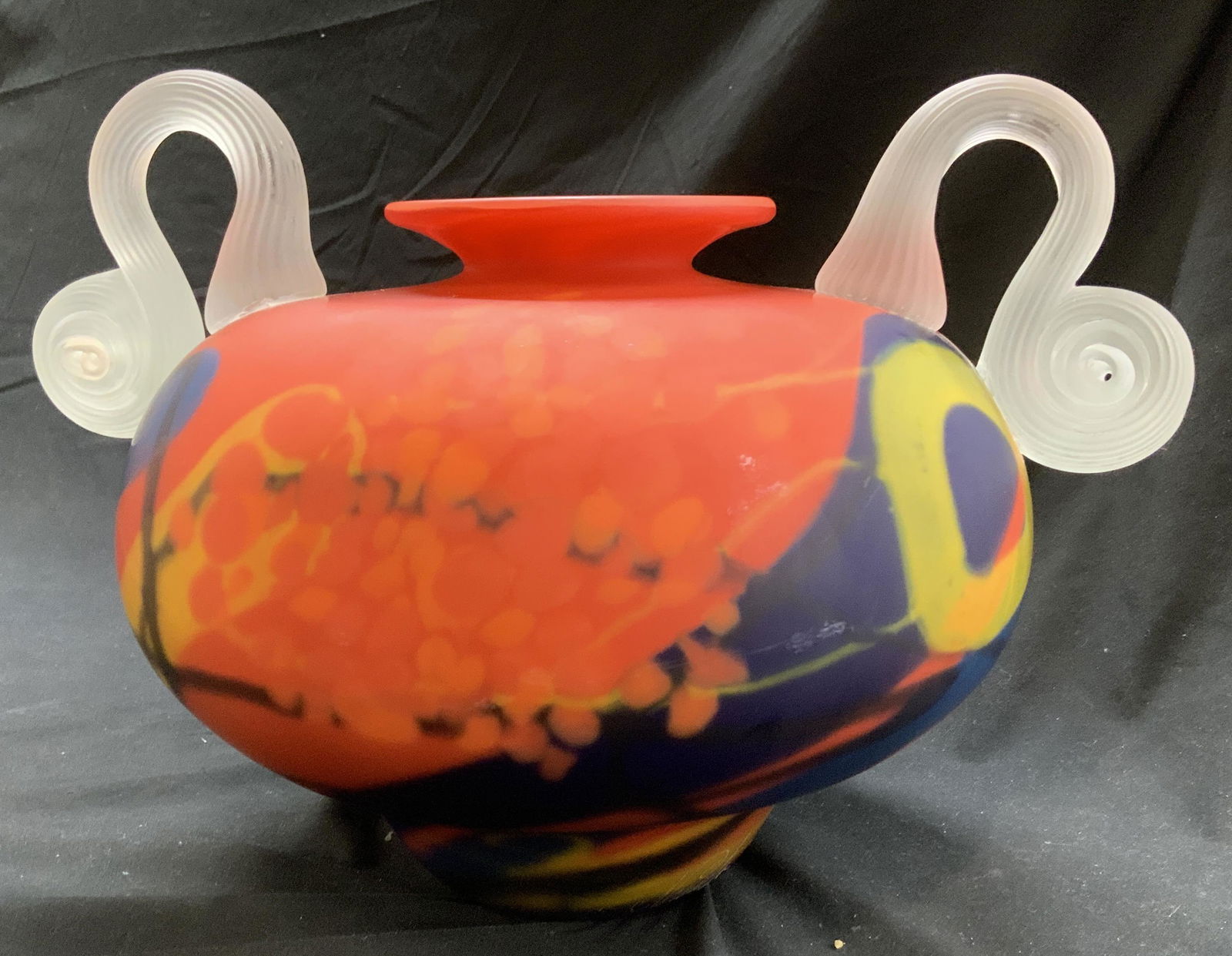 NEMTOI Signed Heavy Art Glass Centerpiece, Romania (1 of 13)