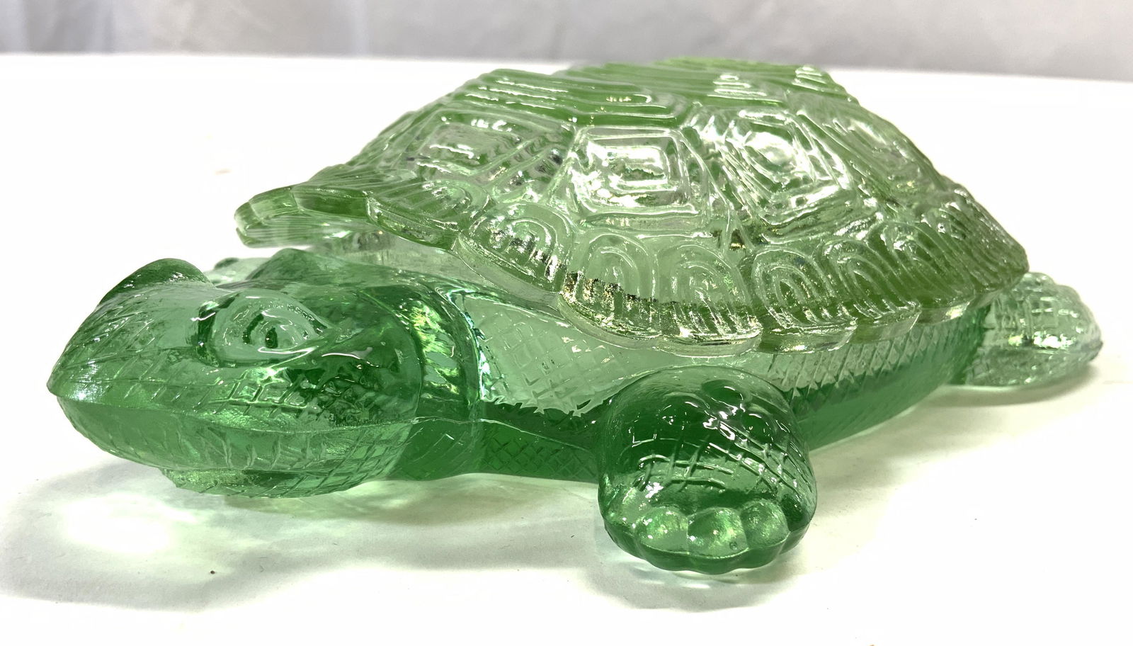 Art Glass Turtle Trinket Box W Lid (1 of 9)