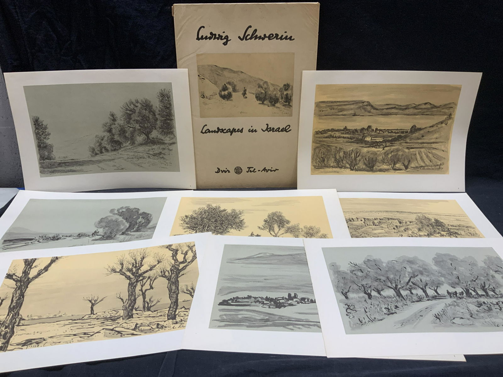 Ludwig Schwerin Landscapes In ISRAEL Art Book (1 of 12)