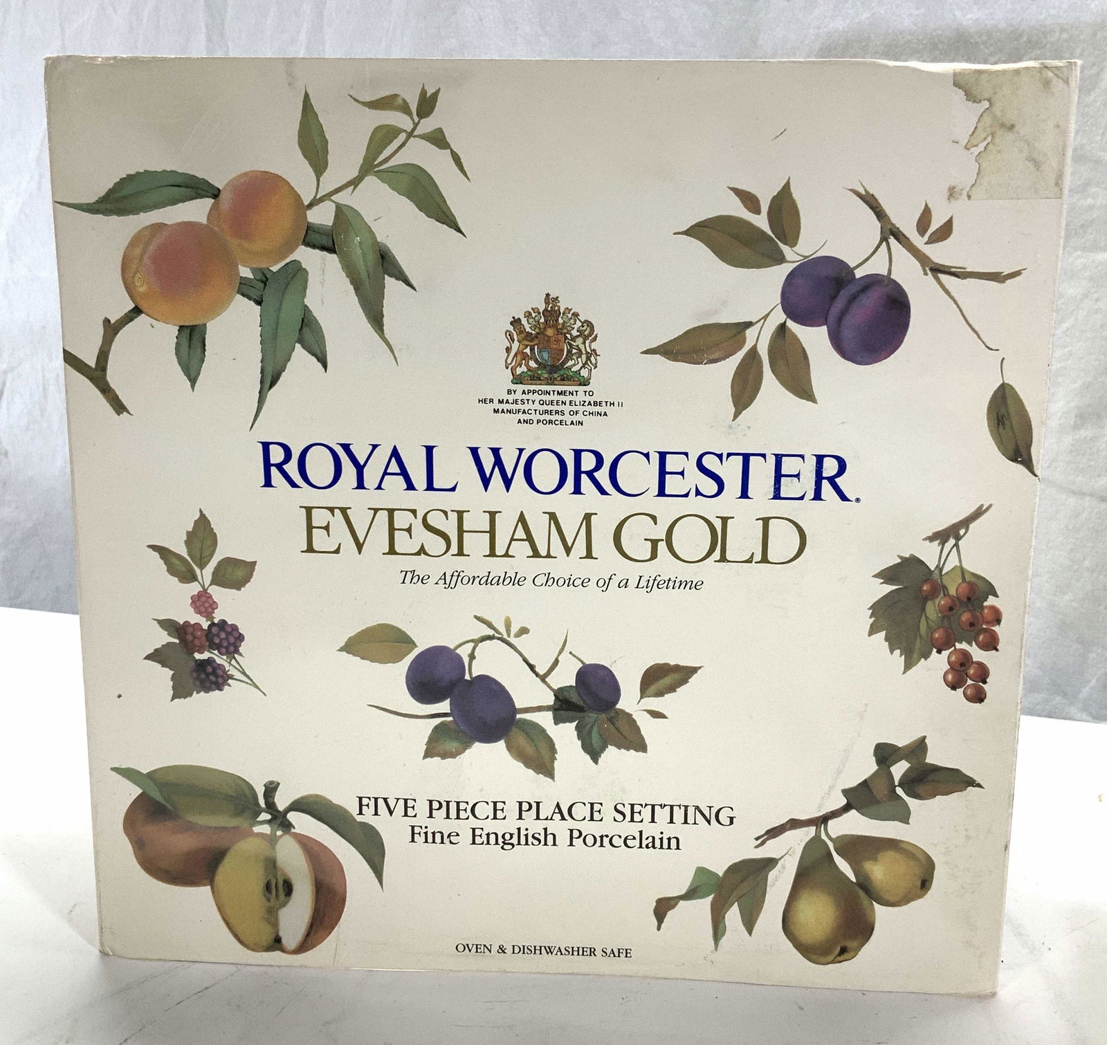 Royal Worcester 5Pc Porcelain Setting, England NIB (1 of 7)