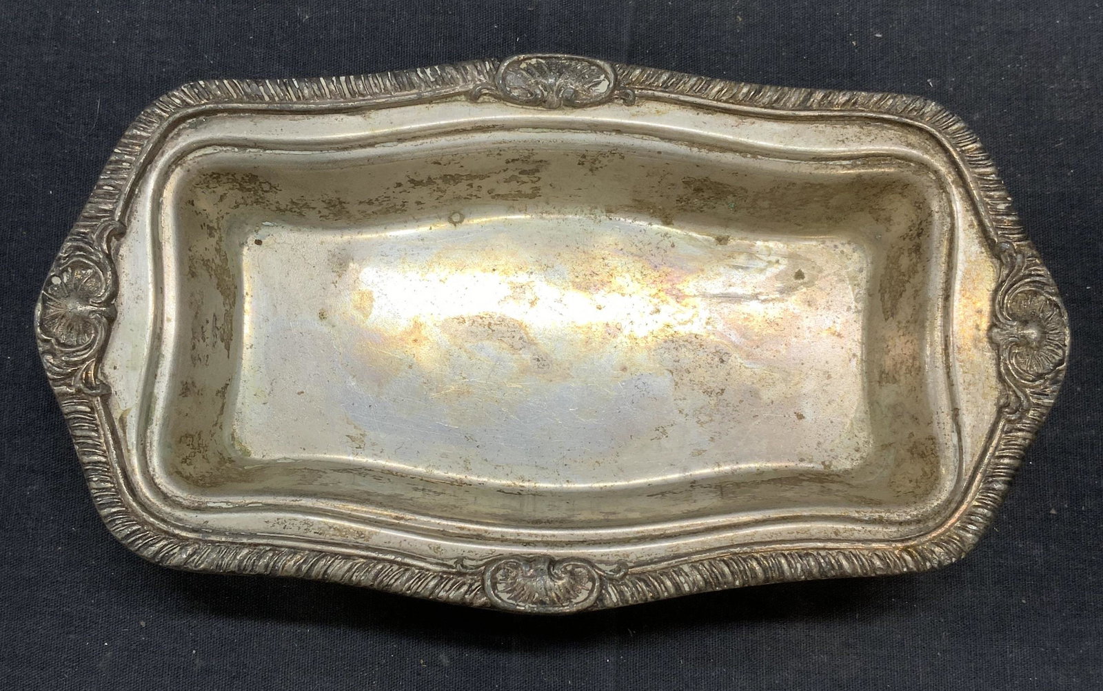 Vtg LANCASTER SILVER CO Silver Plate Butter Dish (1 of 8)