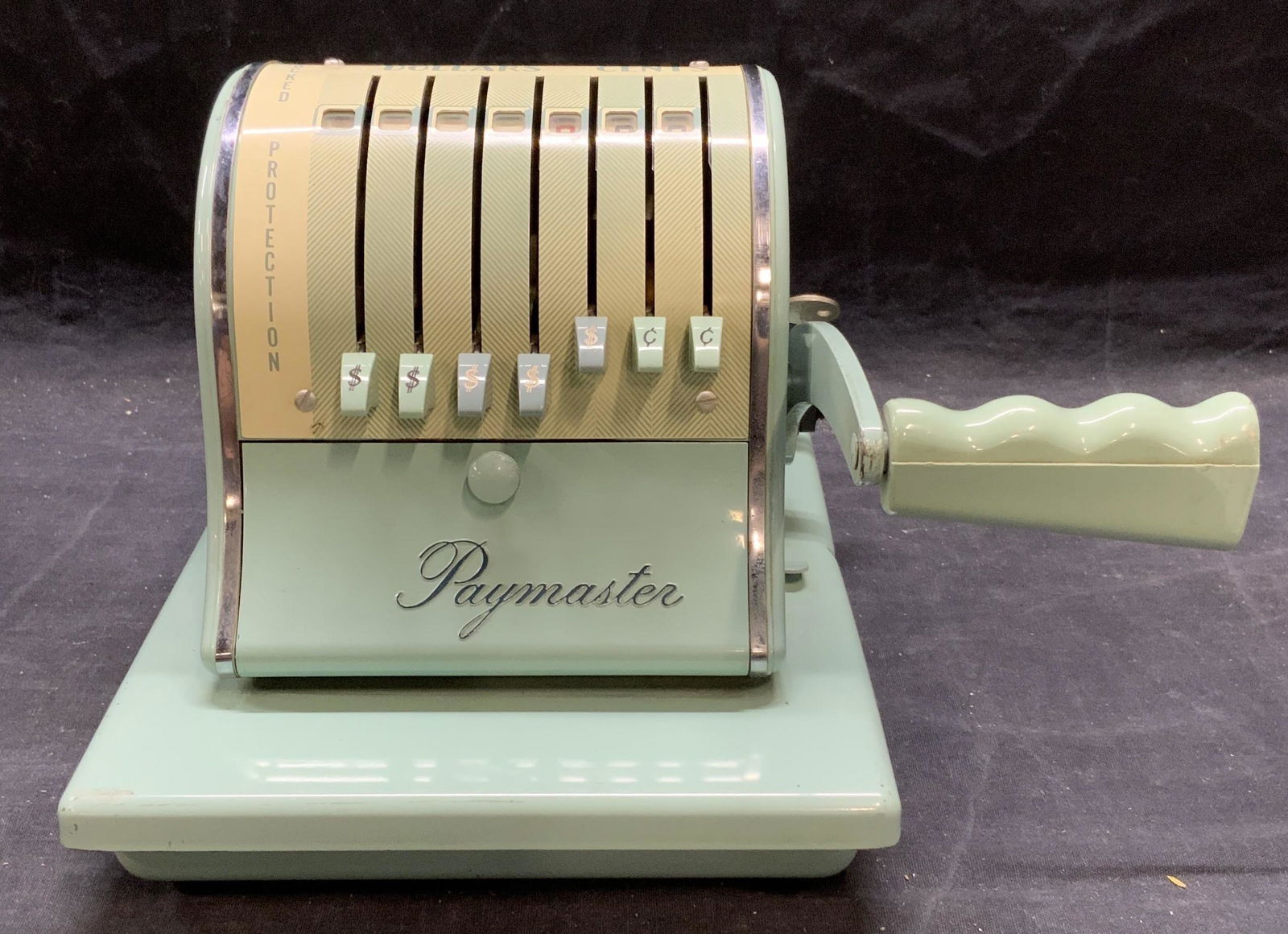 Vintage Blue PAYMASTER  Check Writer (1 of 7)