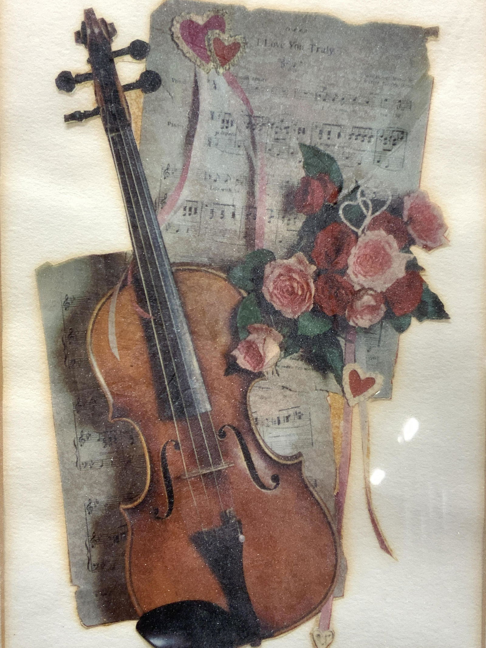 Framed Collage Violin Cut Out (1 of 8)