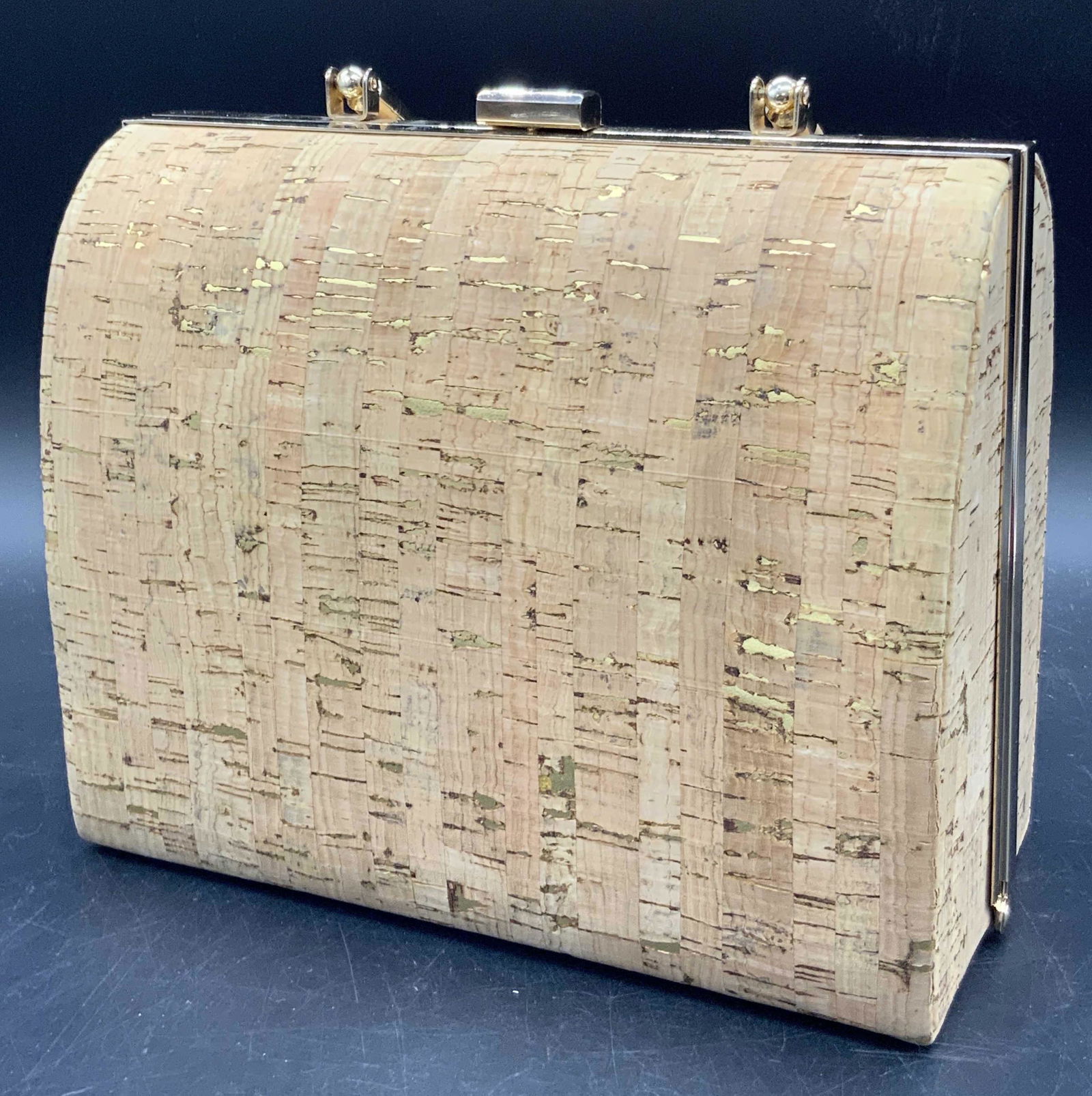 Structured Top Handle Cork Purse (1 of 10)