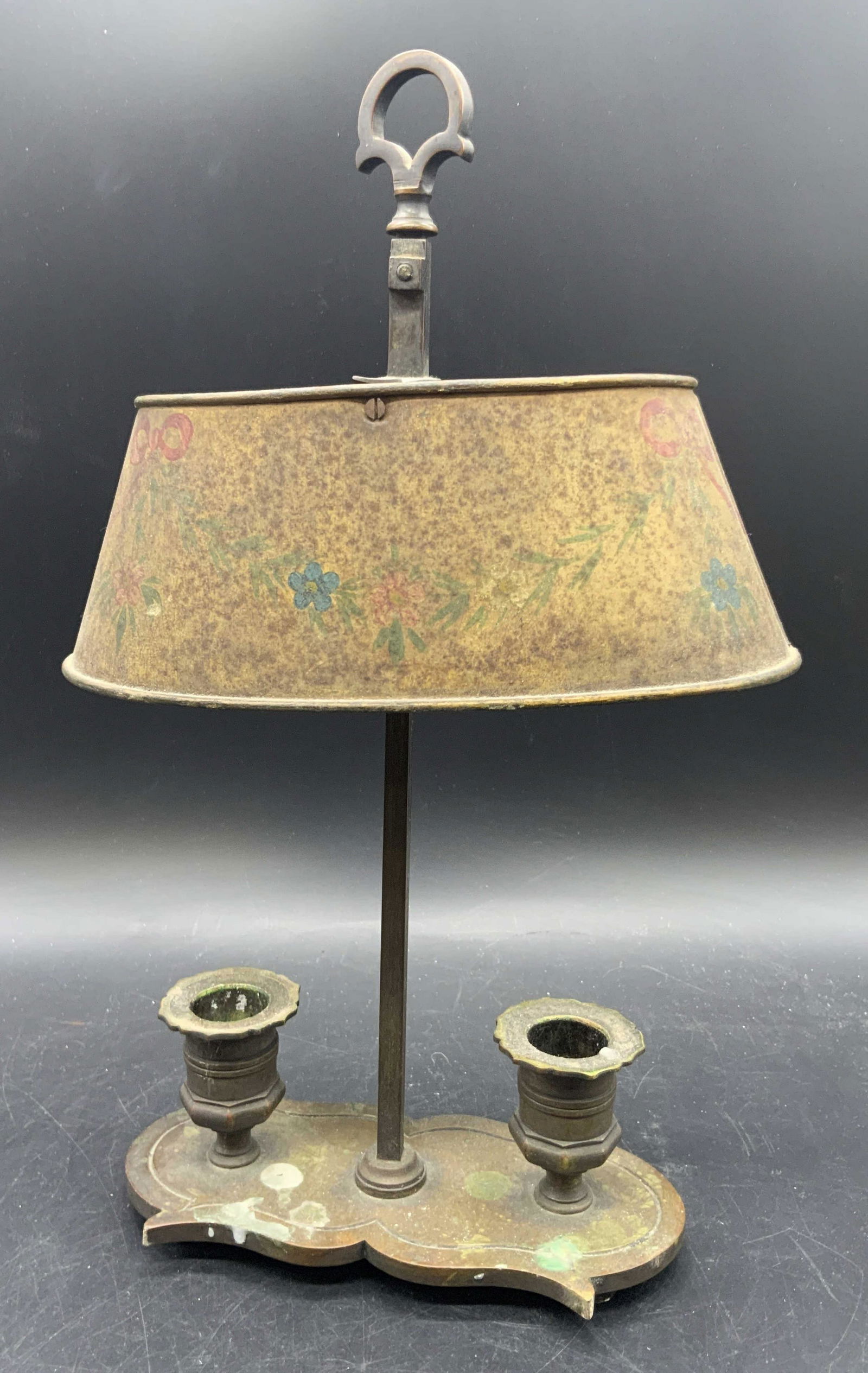 Vintage Brass Bouillotte Table Lamp (1 of 11)