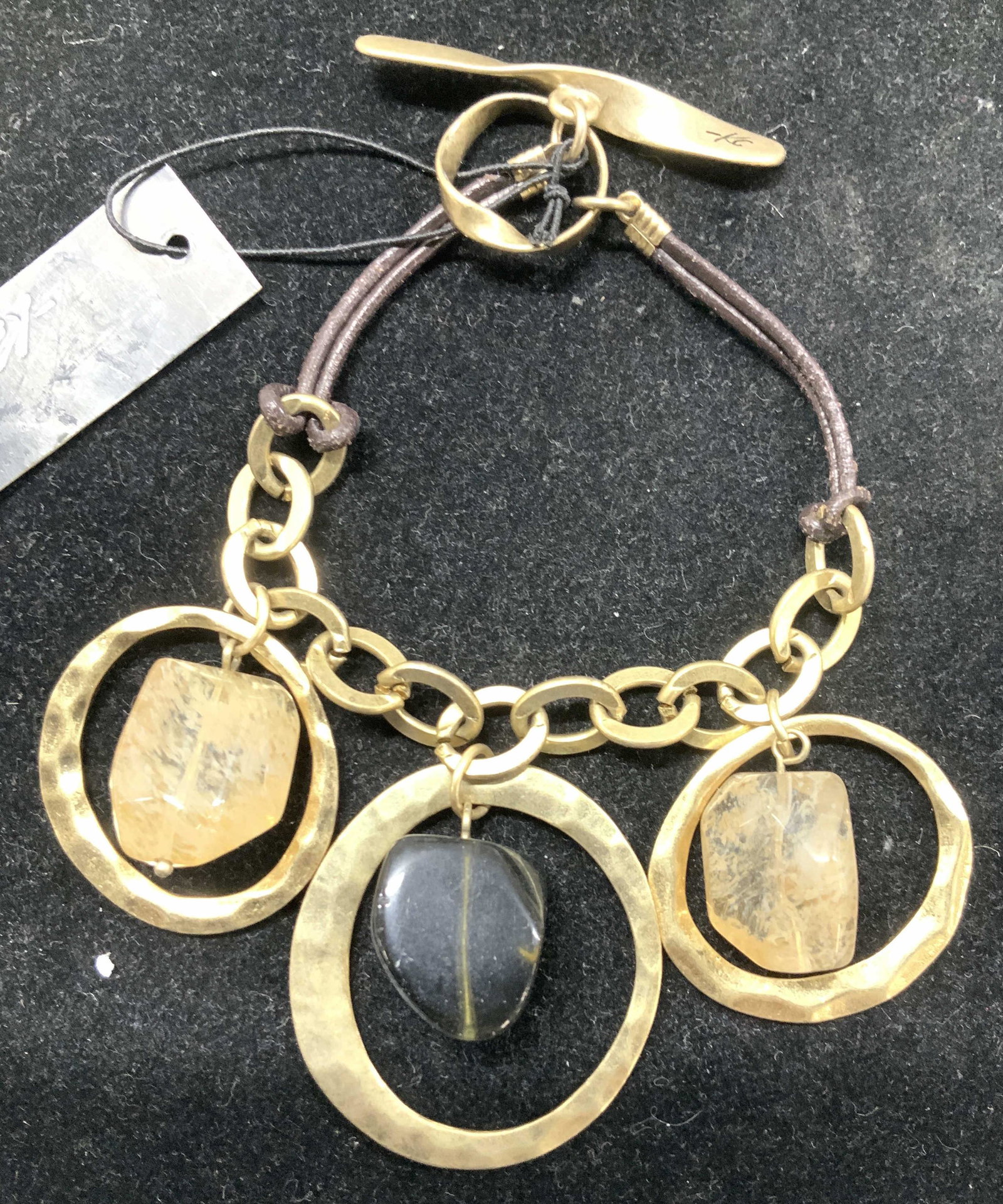 Kenneth Kole Cocktail Chunky Charm Bracelet, NWT (1 of 6)