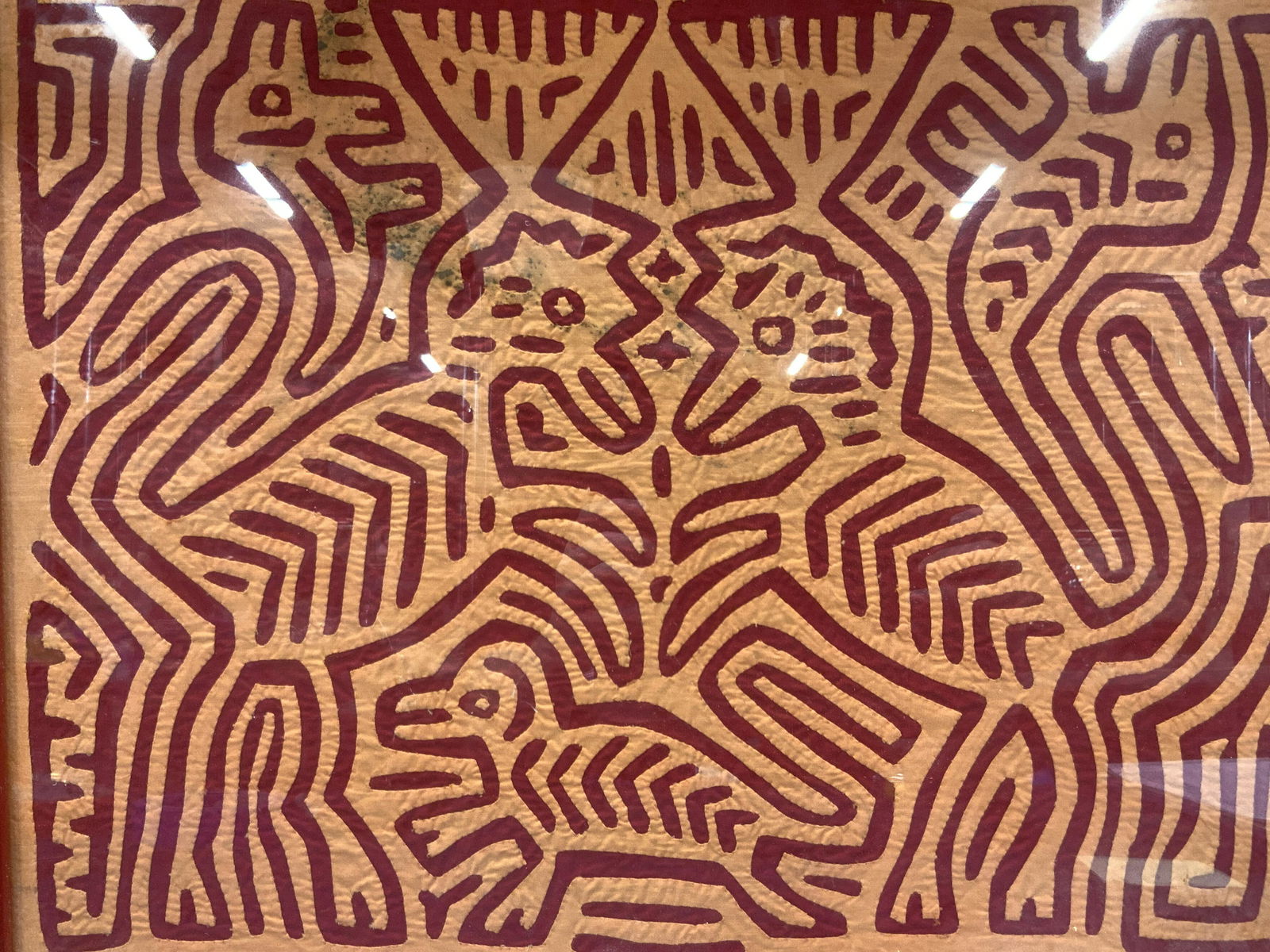 Framed MOLA Tribal Textile Art (1 of 7)