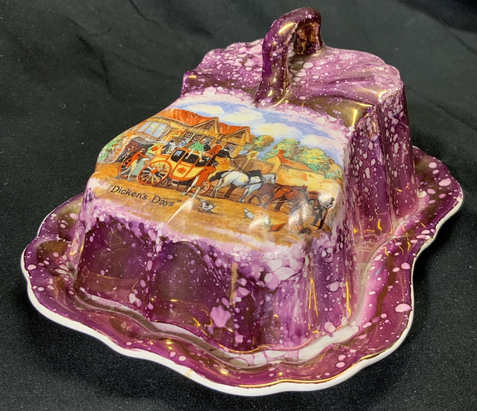 GRAY’S POTTERY English Vintage Ceramic Cheese Dish (1 of 10)