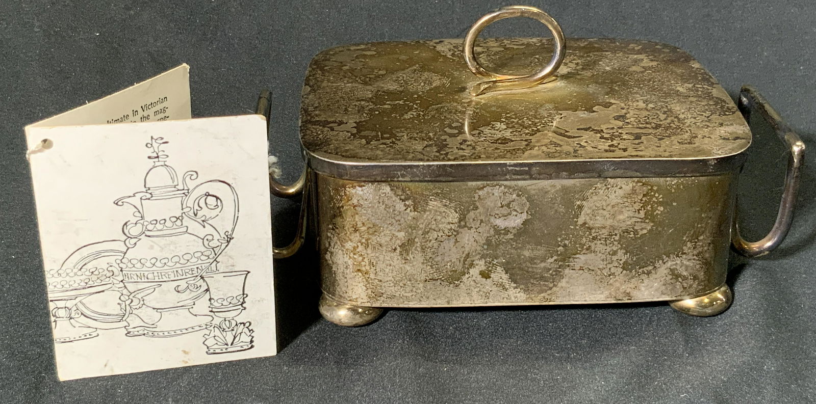 WH & S Antiq Victorian Silver Plate Serving Vessel (1 of 12)