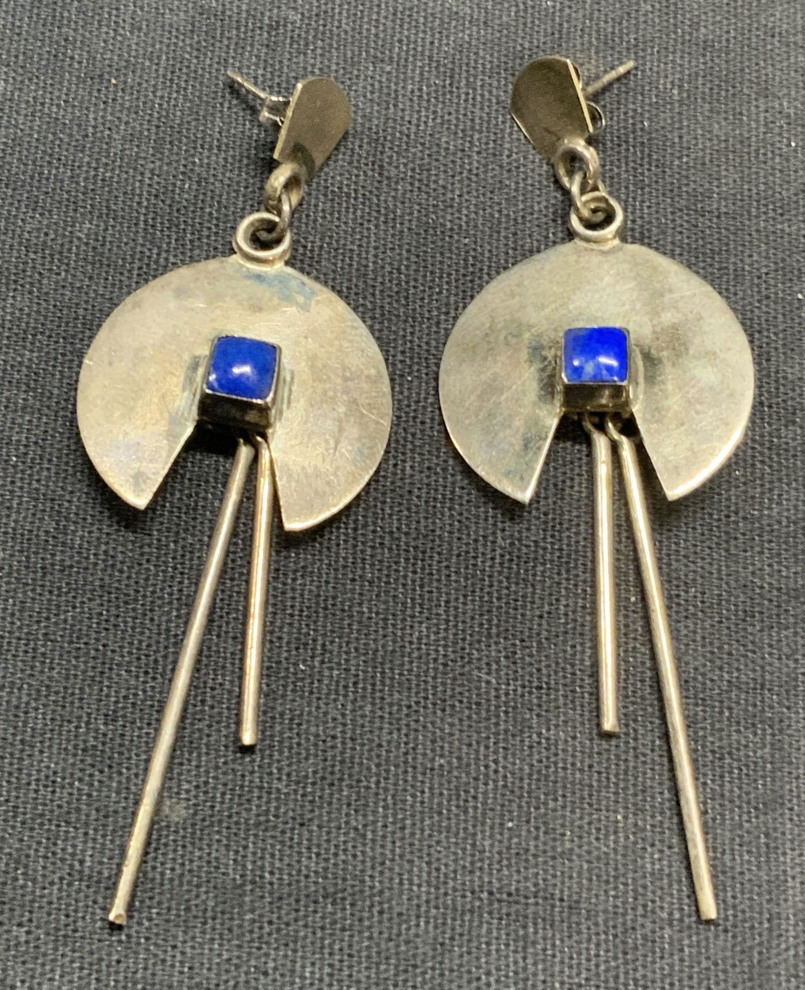 Sterling Silver & Lapis Lazuli Dangle Earrings (1 of 6)