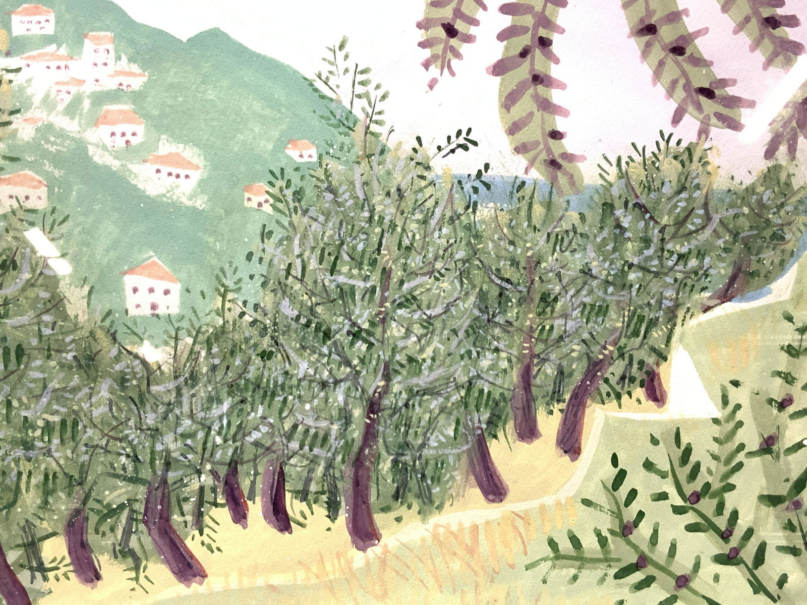 Signed Landscape Forest Acrylic Painting (1 of 8)